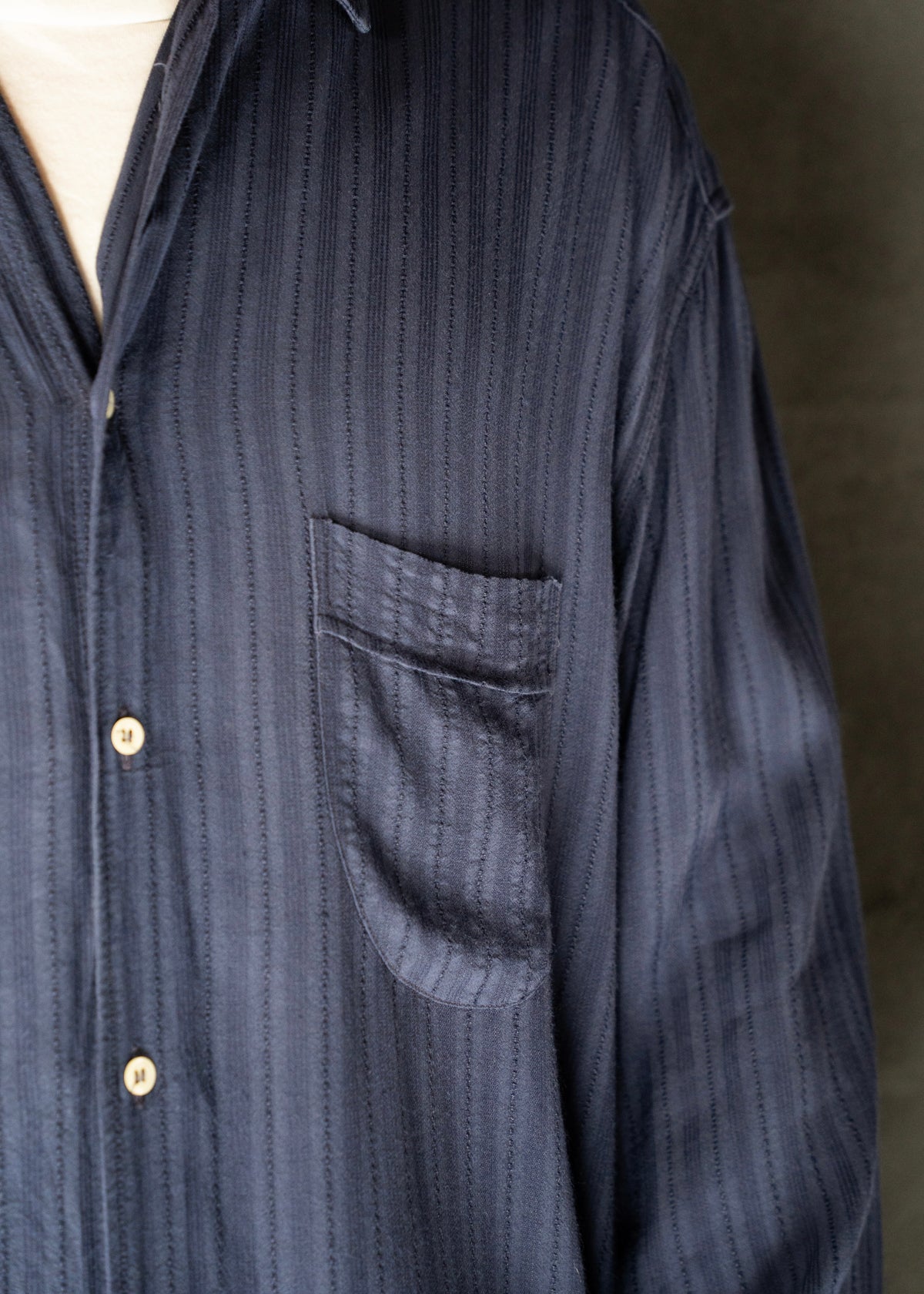 90's EMPORIO ARMANI light weight regular collar shirt