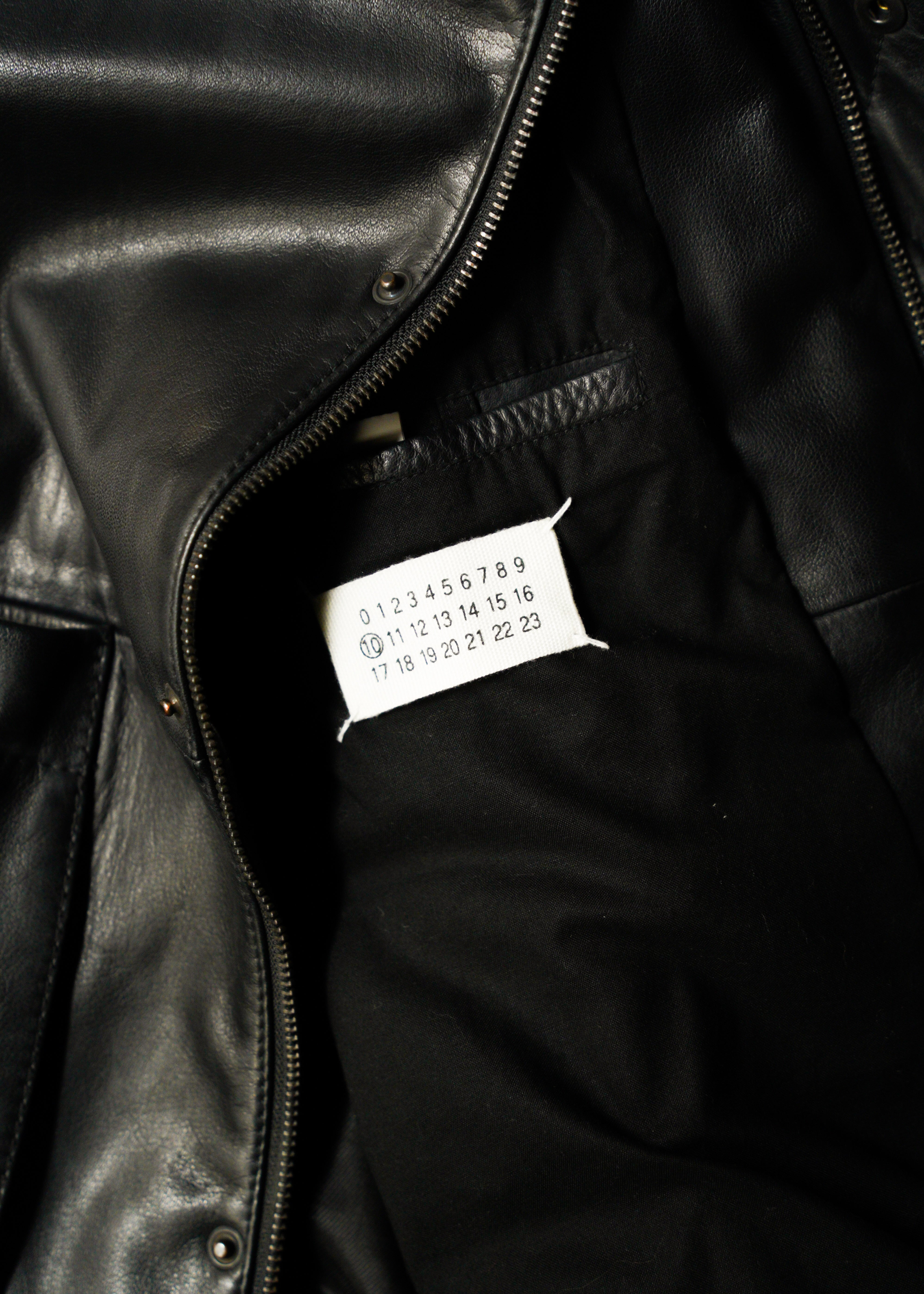 MARTIN MARGIELA 07AW multiple pockets single leather riders jacket