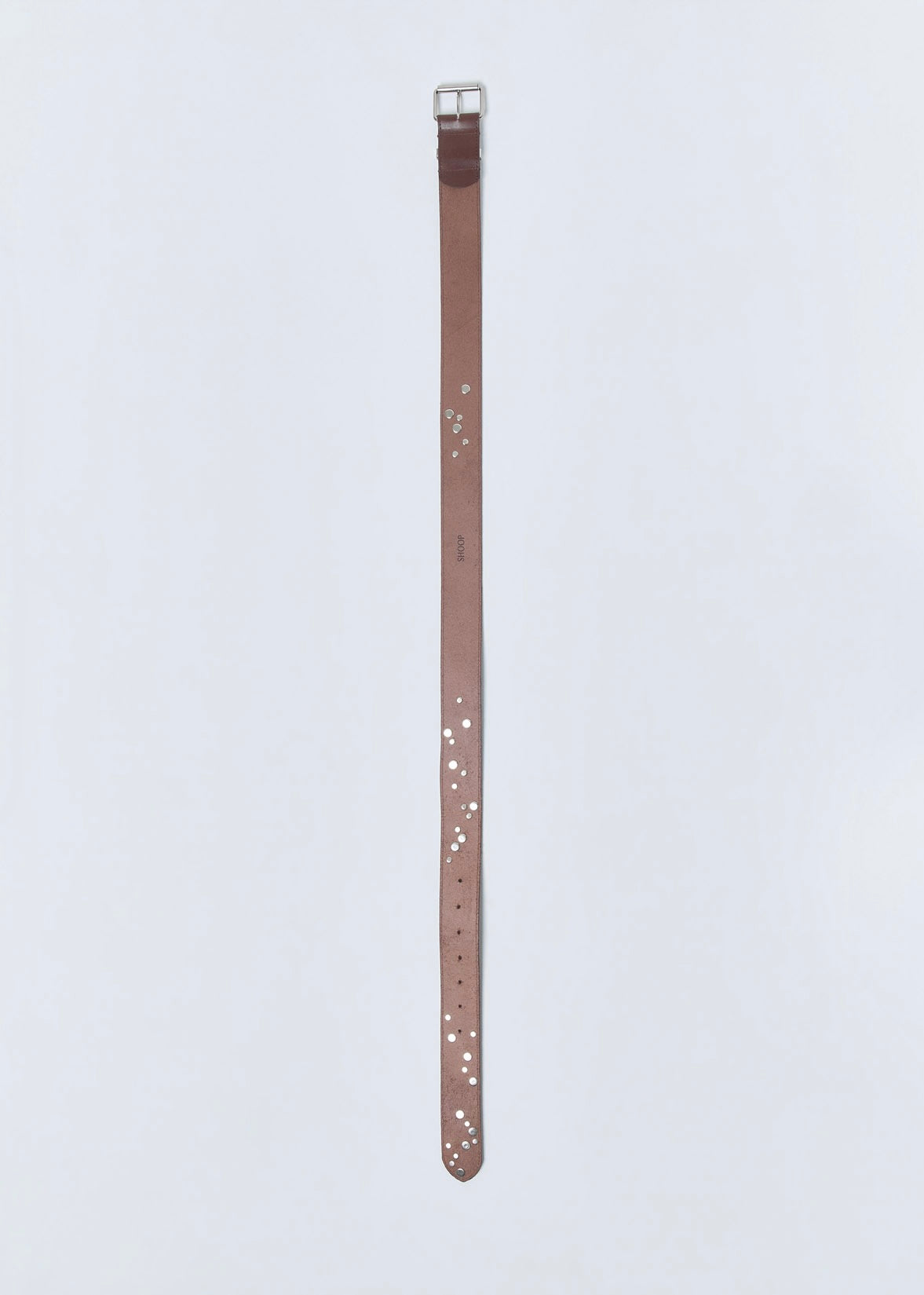 SHOOP 26AW RANDOM STUDS BELT / Brown