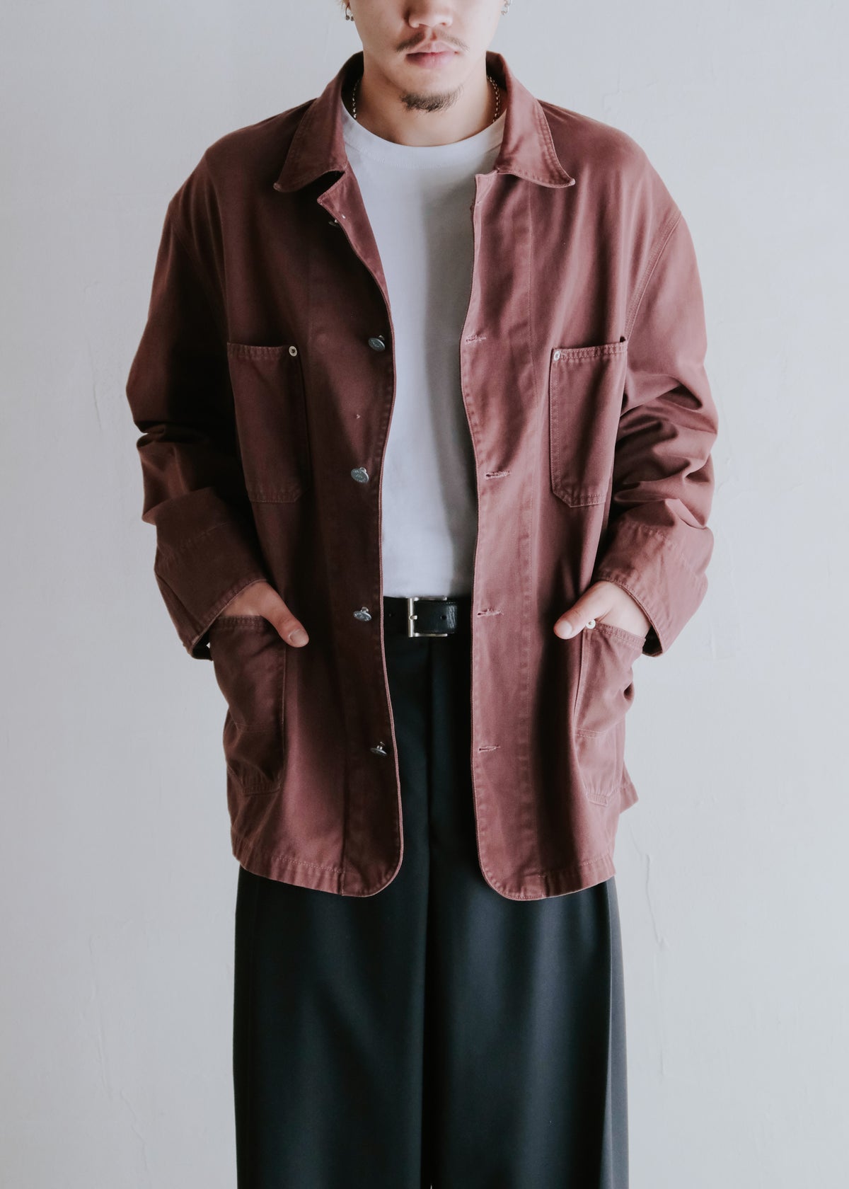 90's ARMANI JEANS cotton coverall jacket
