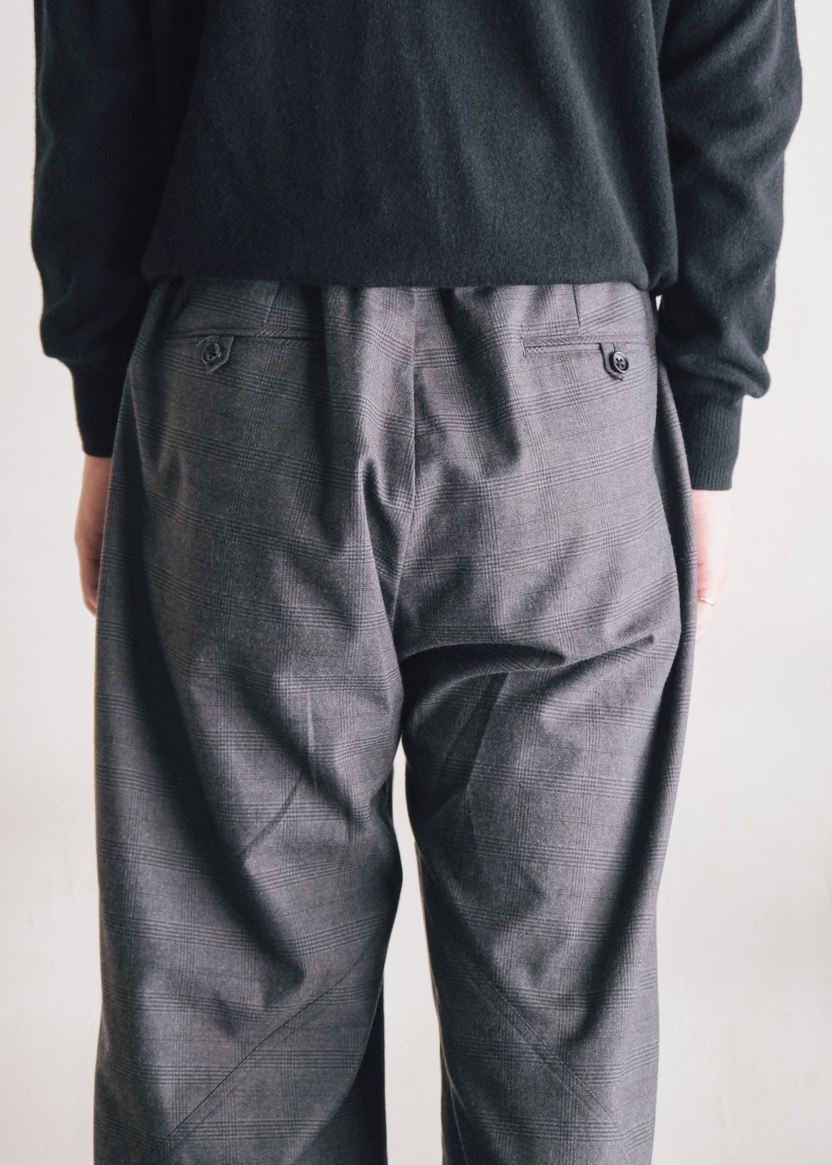 Ex. HOMO LUDENS 26AW Y.M. Jockey easy pants / charcoal