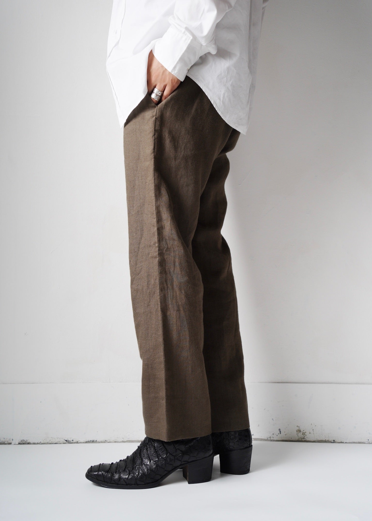 Y’a for men 07SS linen straight pants