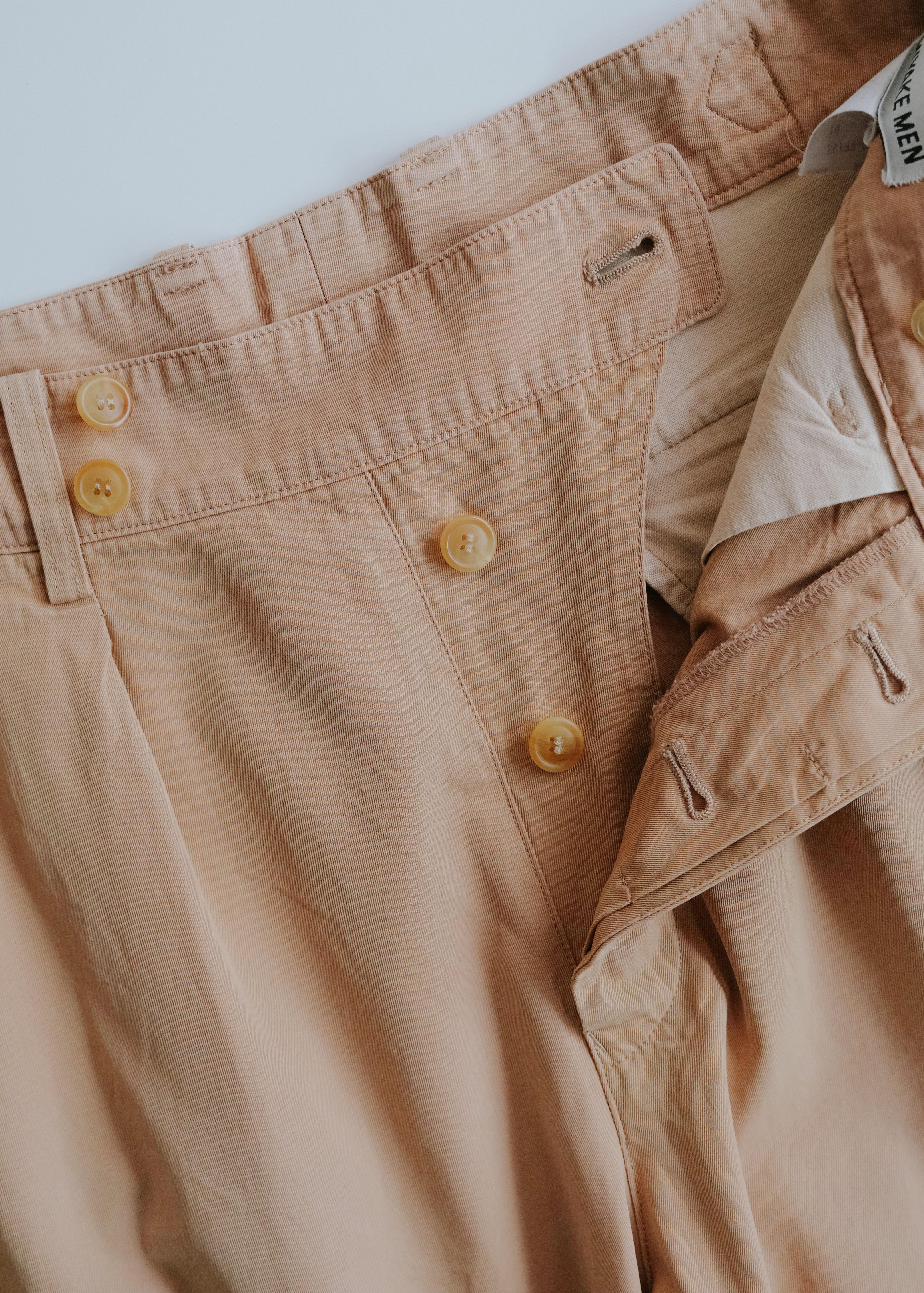 ISSEY MIYAKE MEN 99AW cotton gurkha trousers
