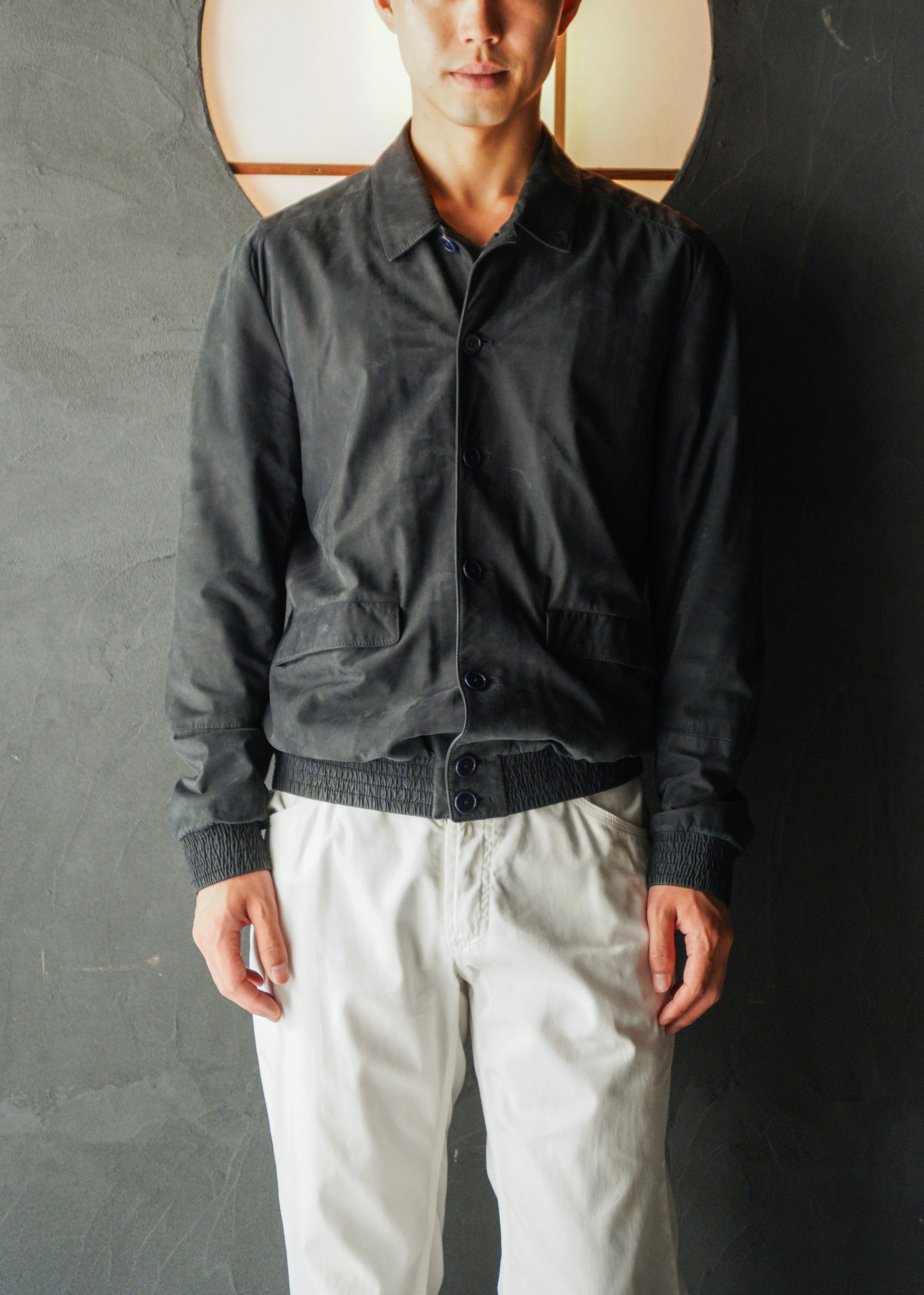 00-10’s BOTTEGA VENETA suede leather field jacket
