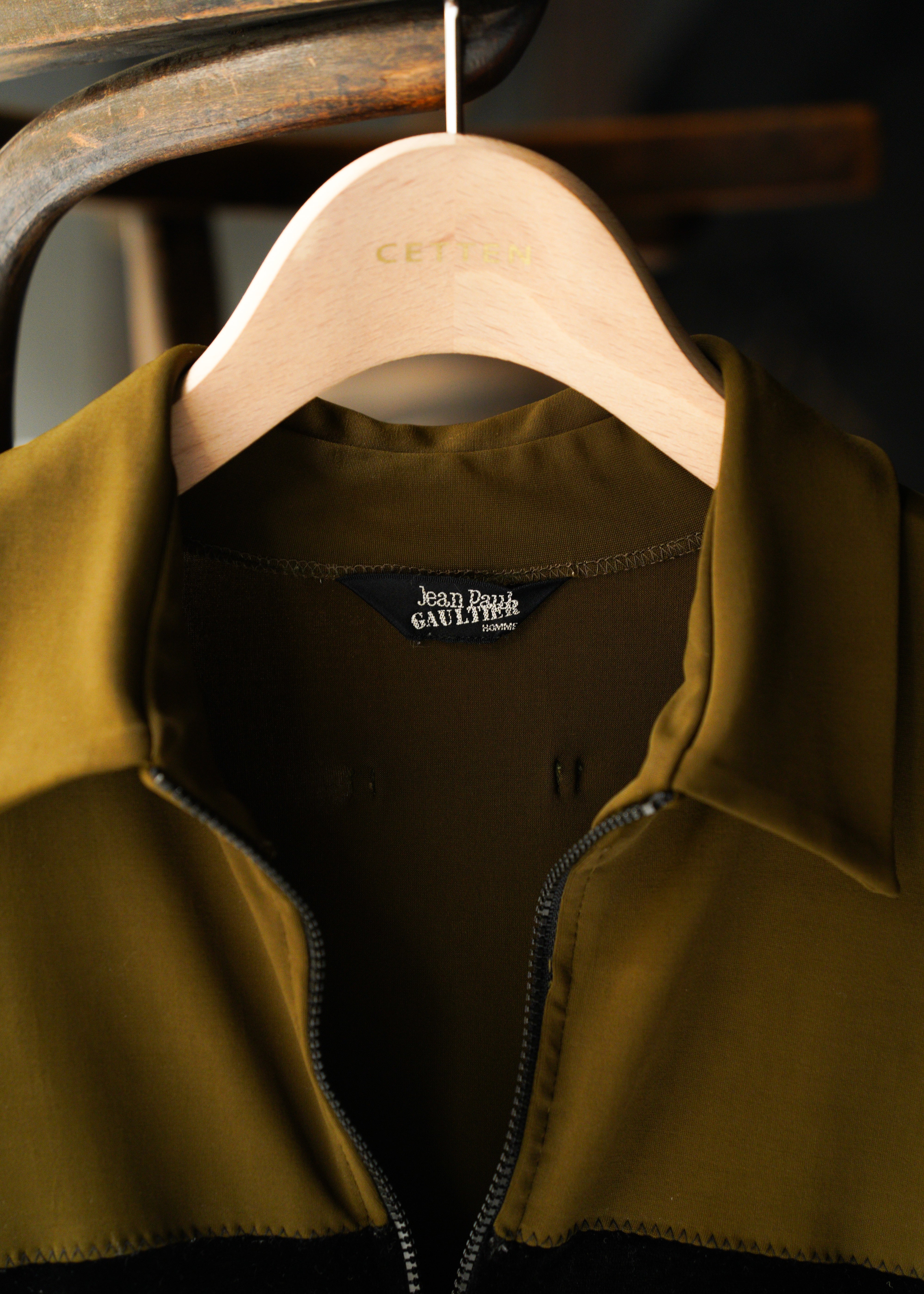 90-00’s Jean Paul Gaultier switching velour zip up jacket
