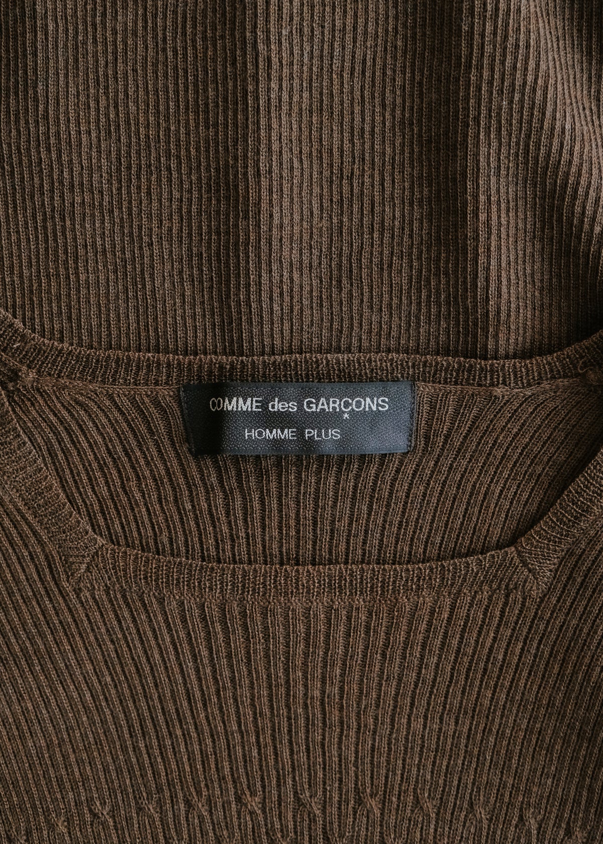 COMME des GARÇONS HOMME PLUS 98FW square neck knit