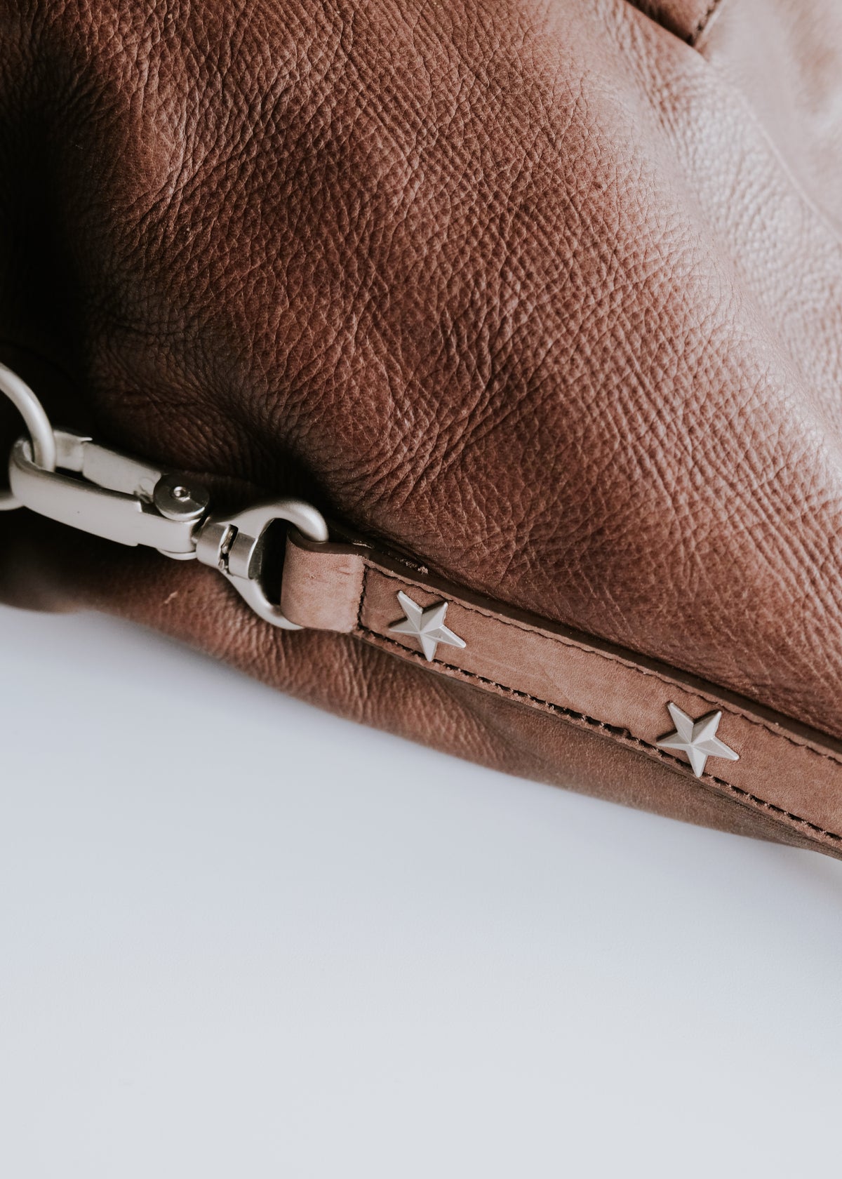 00-10's agnes b. star studs leather shoulder bag