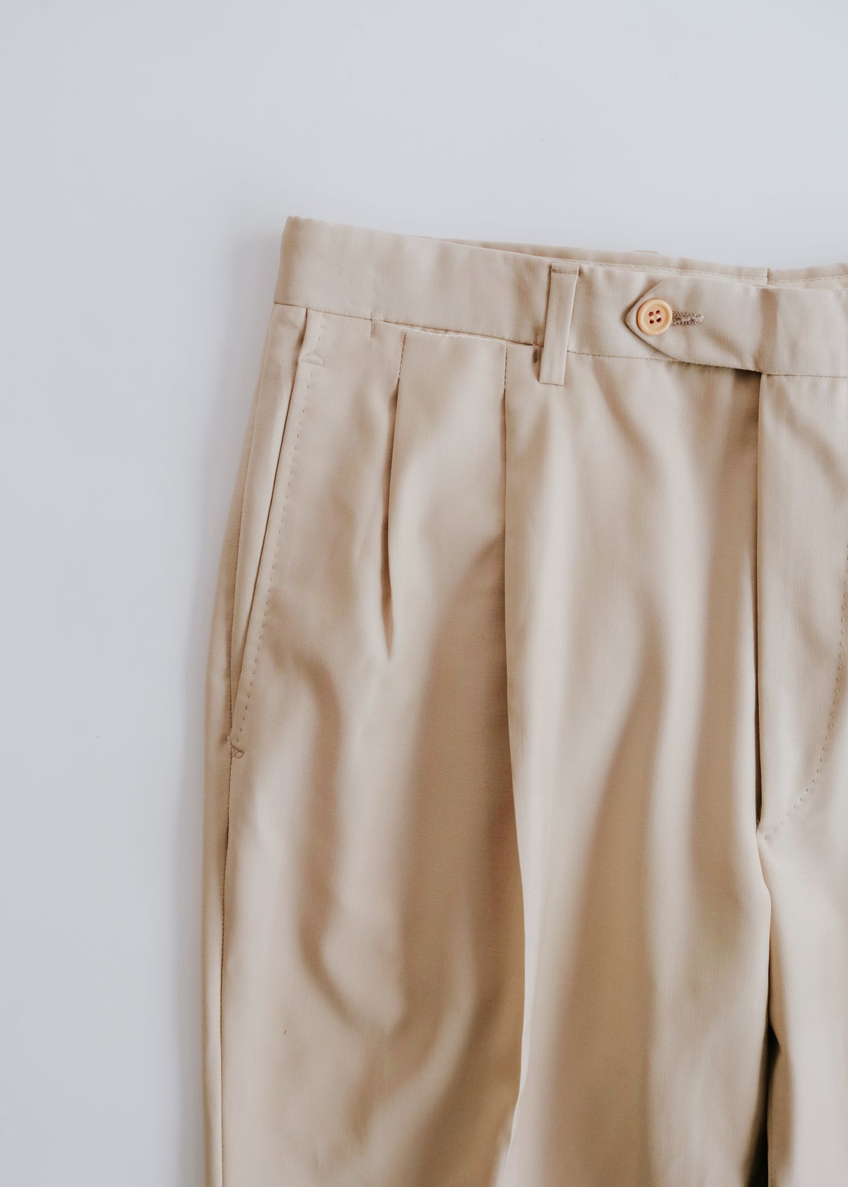 00's ADER Sartoria 1978 by Loro piana Super 120's wool two tucked relaxing tapered slacks