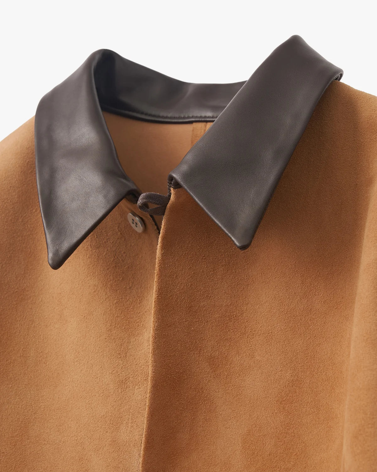 beta post 26AW goat suede relax leather jacket / Camel