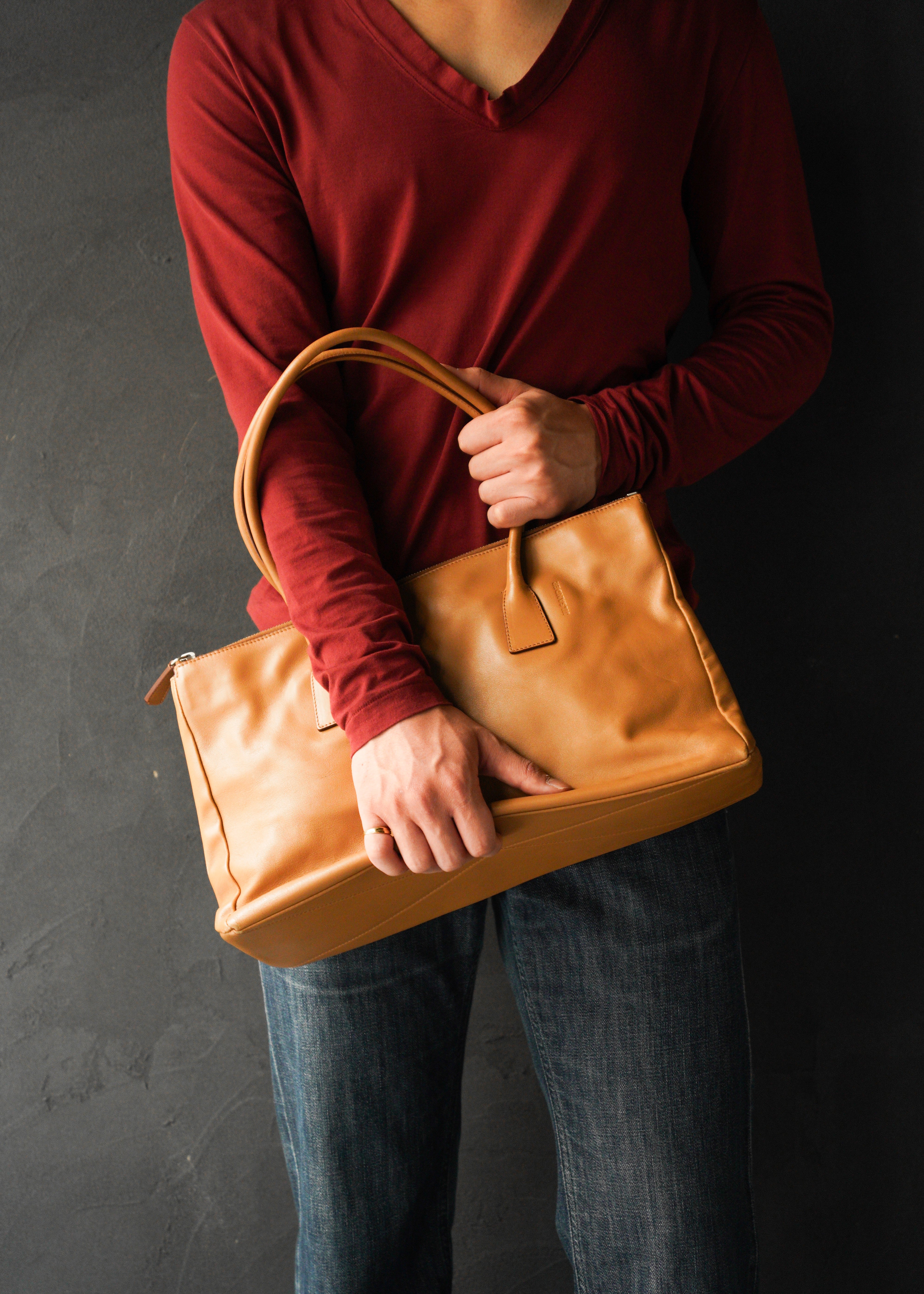 JIL SANDER leather hand bag