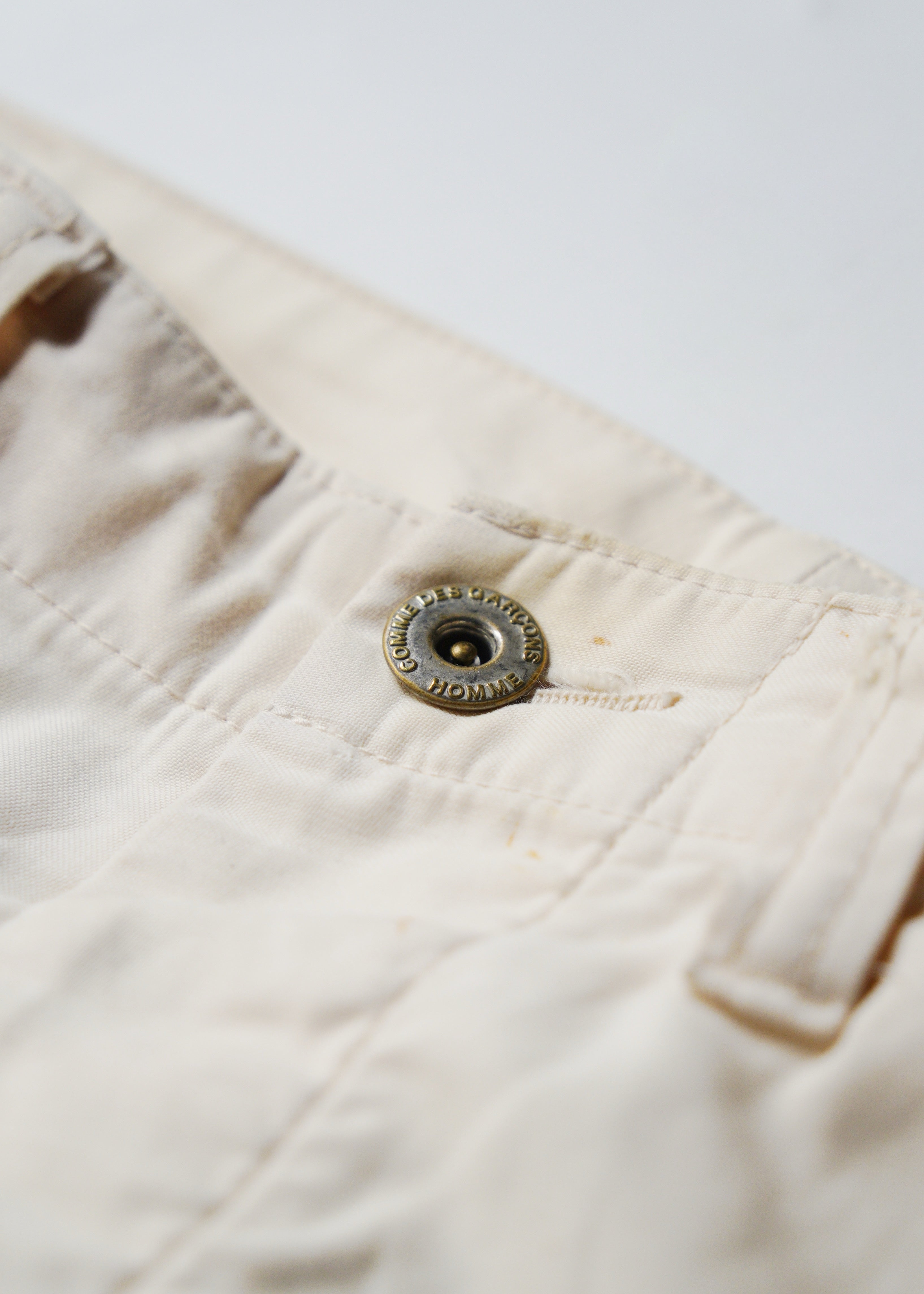 COMME des GARÇONS HOMME AD2012 wide flare painter cropped trousers