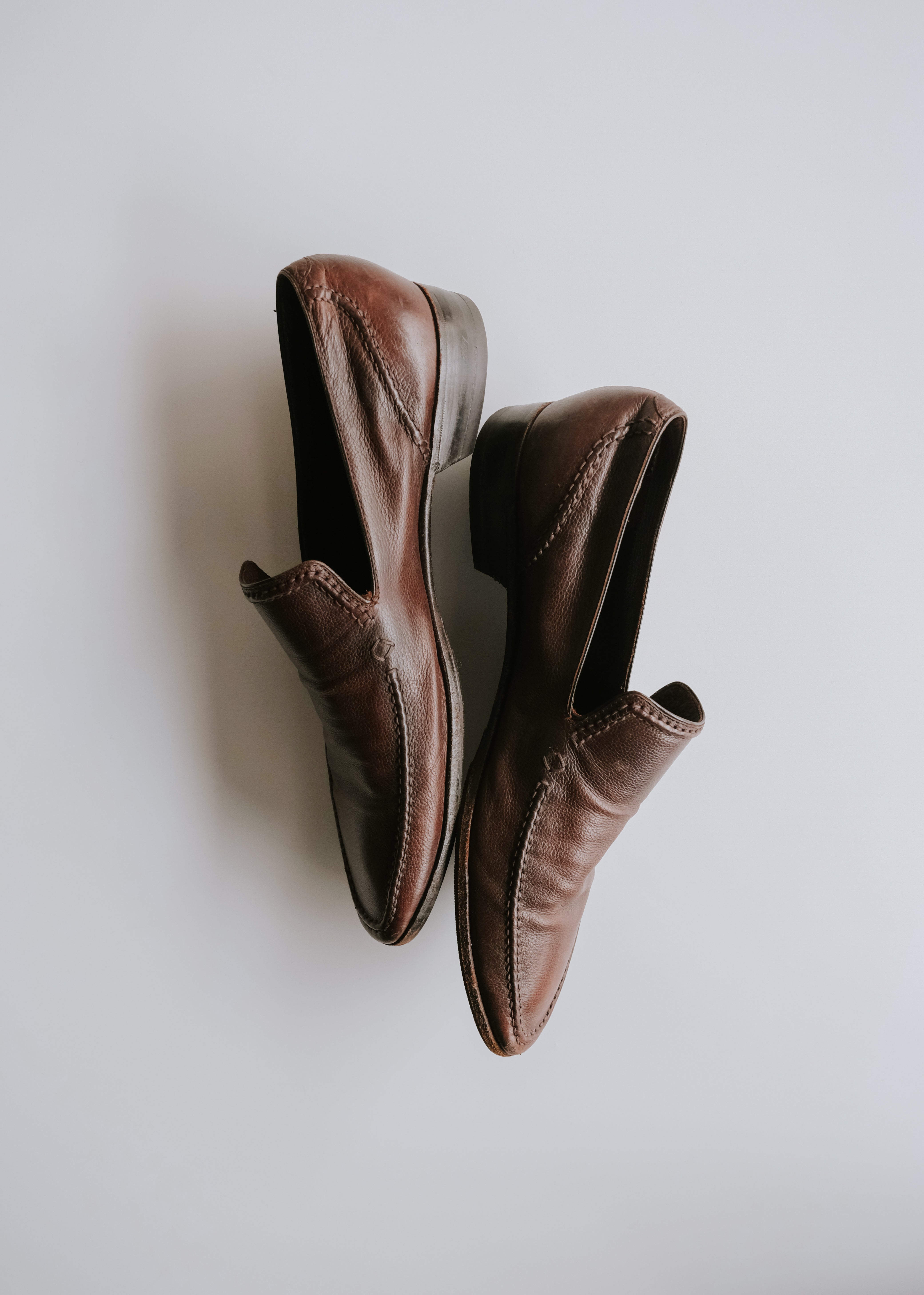 BOTTEGA VENETA ボッテガヴェネタ スリム スクエアトゥ ヴァンプ ローファー レザー ハイブランド ヴィンテージ メンズ