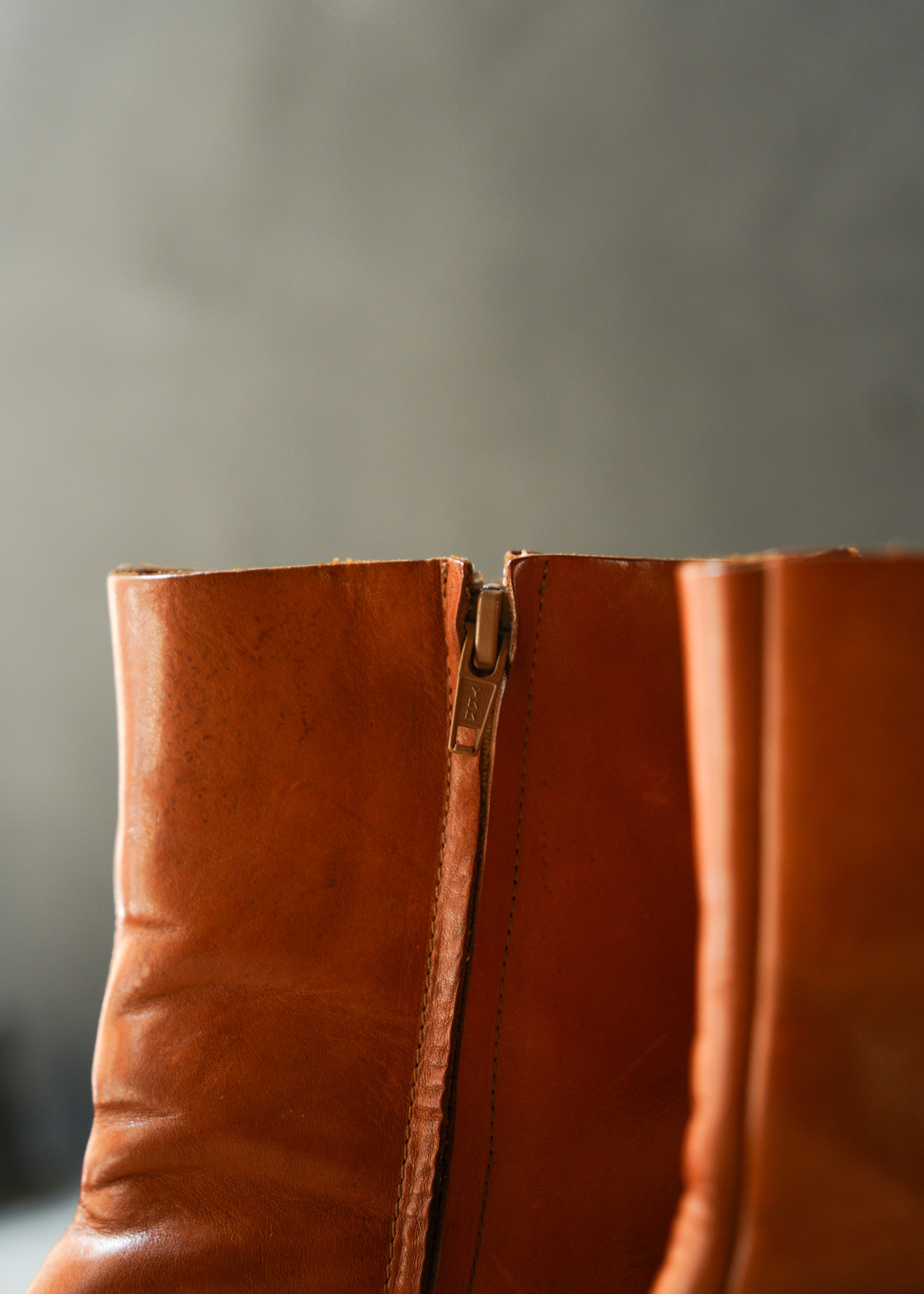 MARTIN MARGIELA artisanal square toe side zip boots