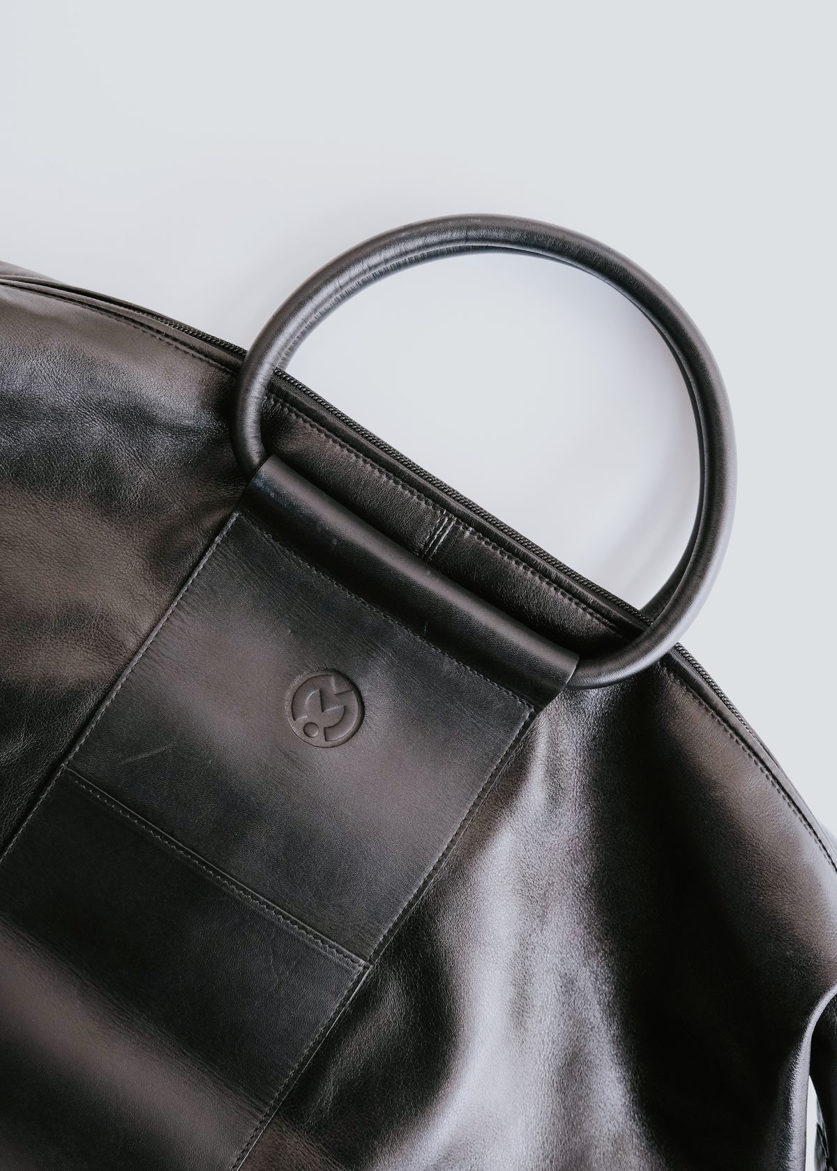 Mila Schon leather boston bag
