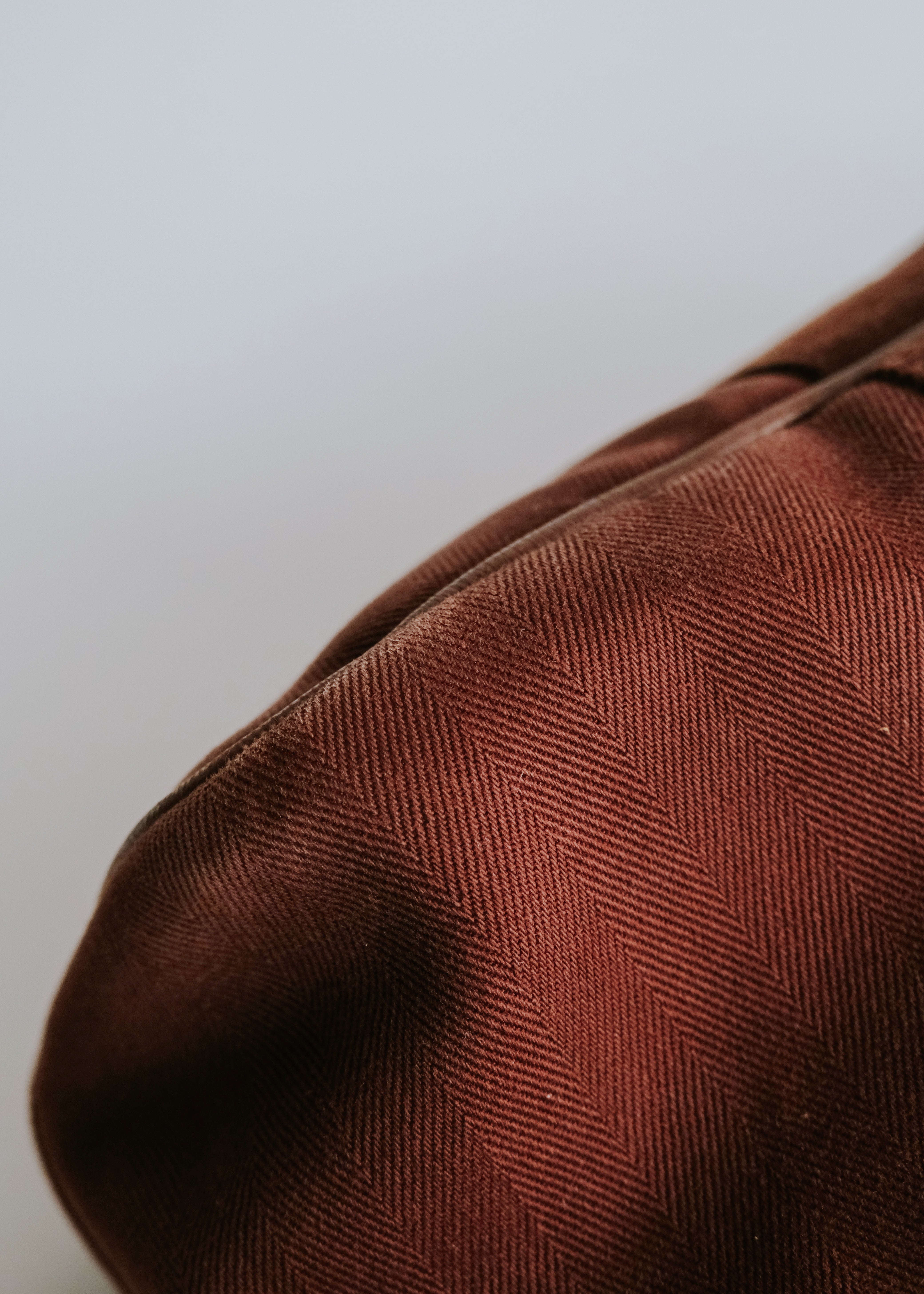 00's HERMÈS valparaiso MM leather flap canvas hand bag