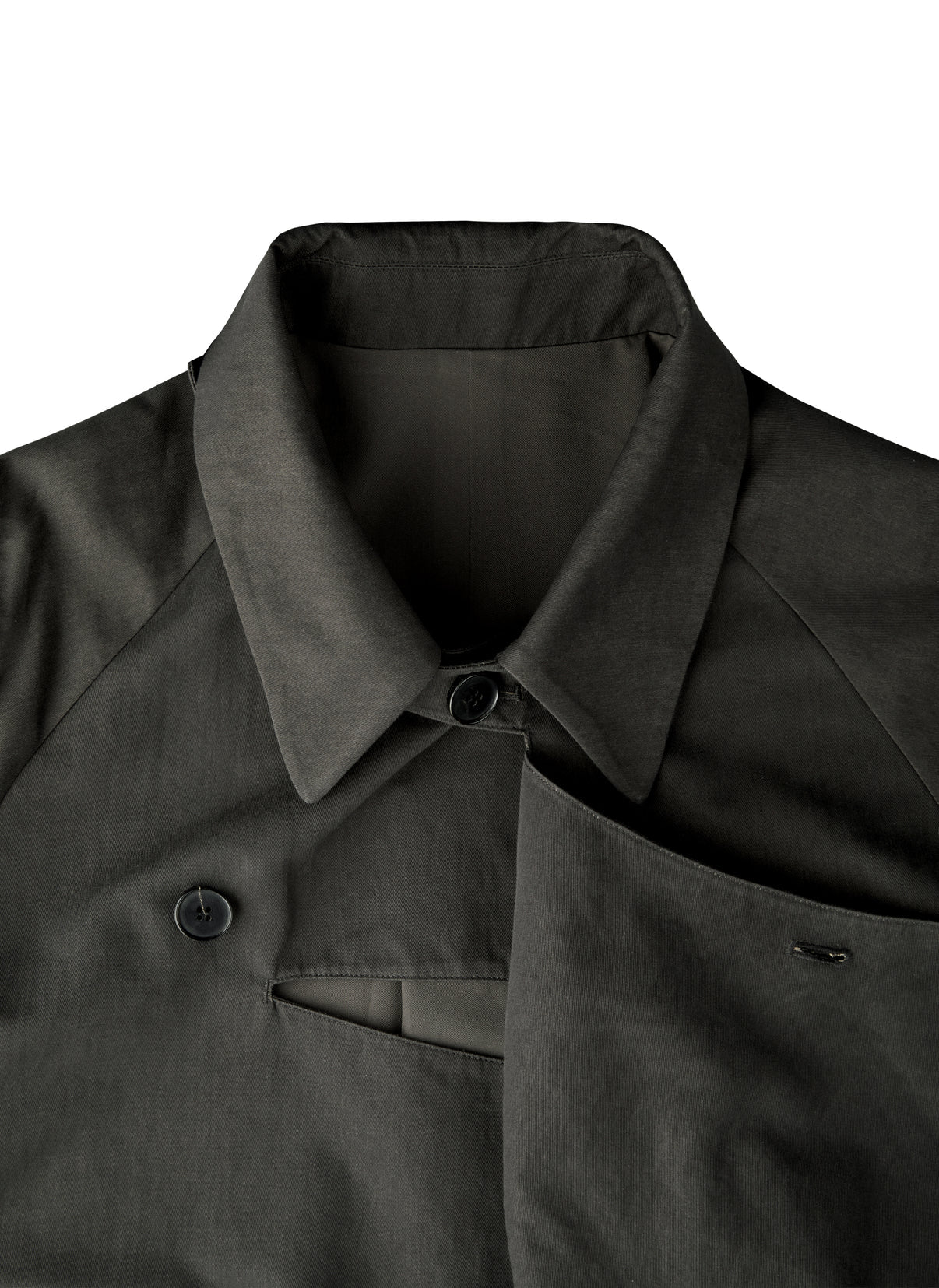 POST ARCHIVE FACTION 26SS Trimmed Coat / Earth