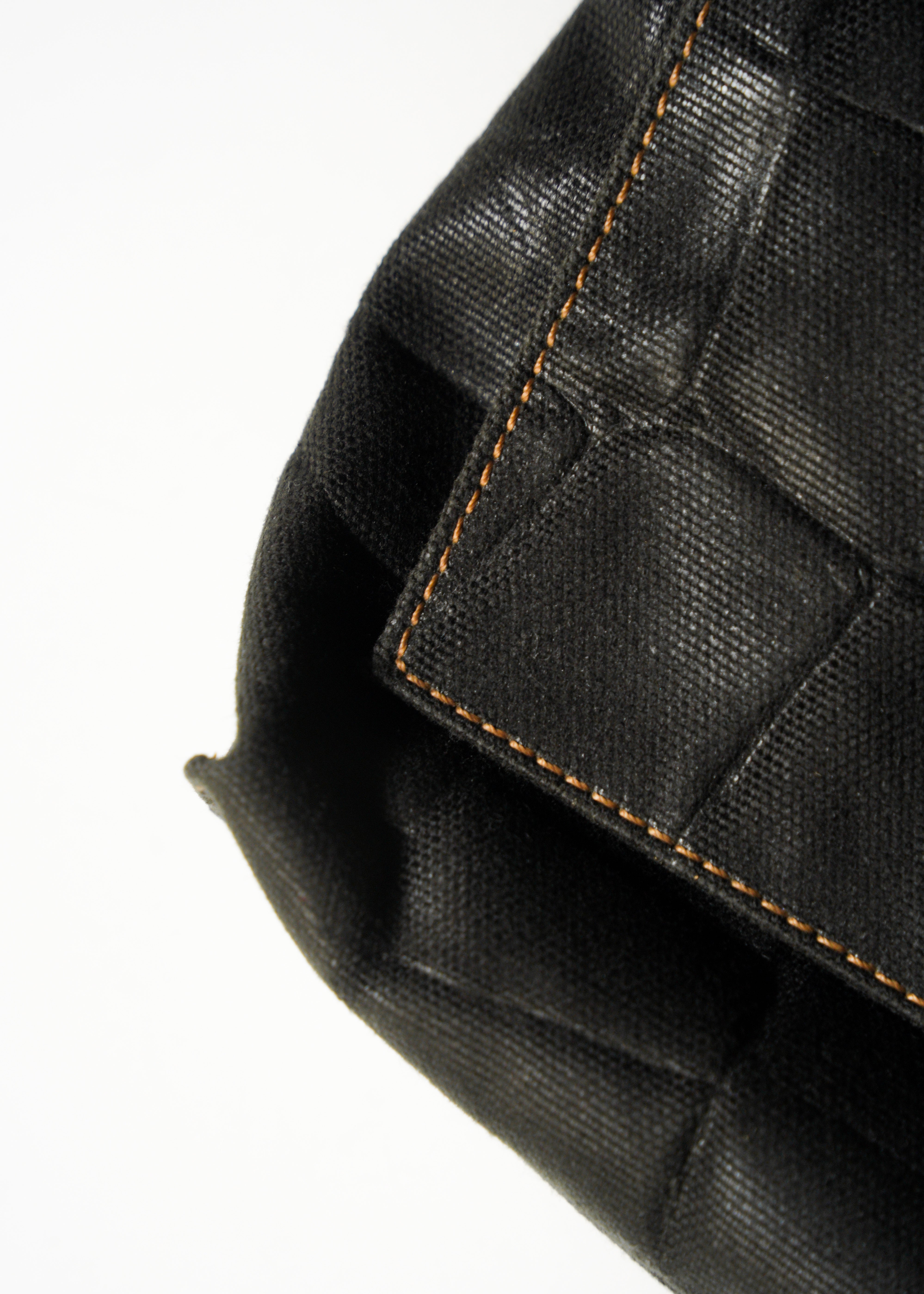 90-00’s Jean Paul Gaultier croc-embossed canvas shoulder bag