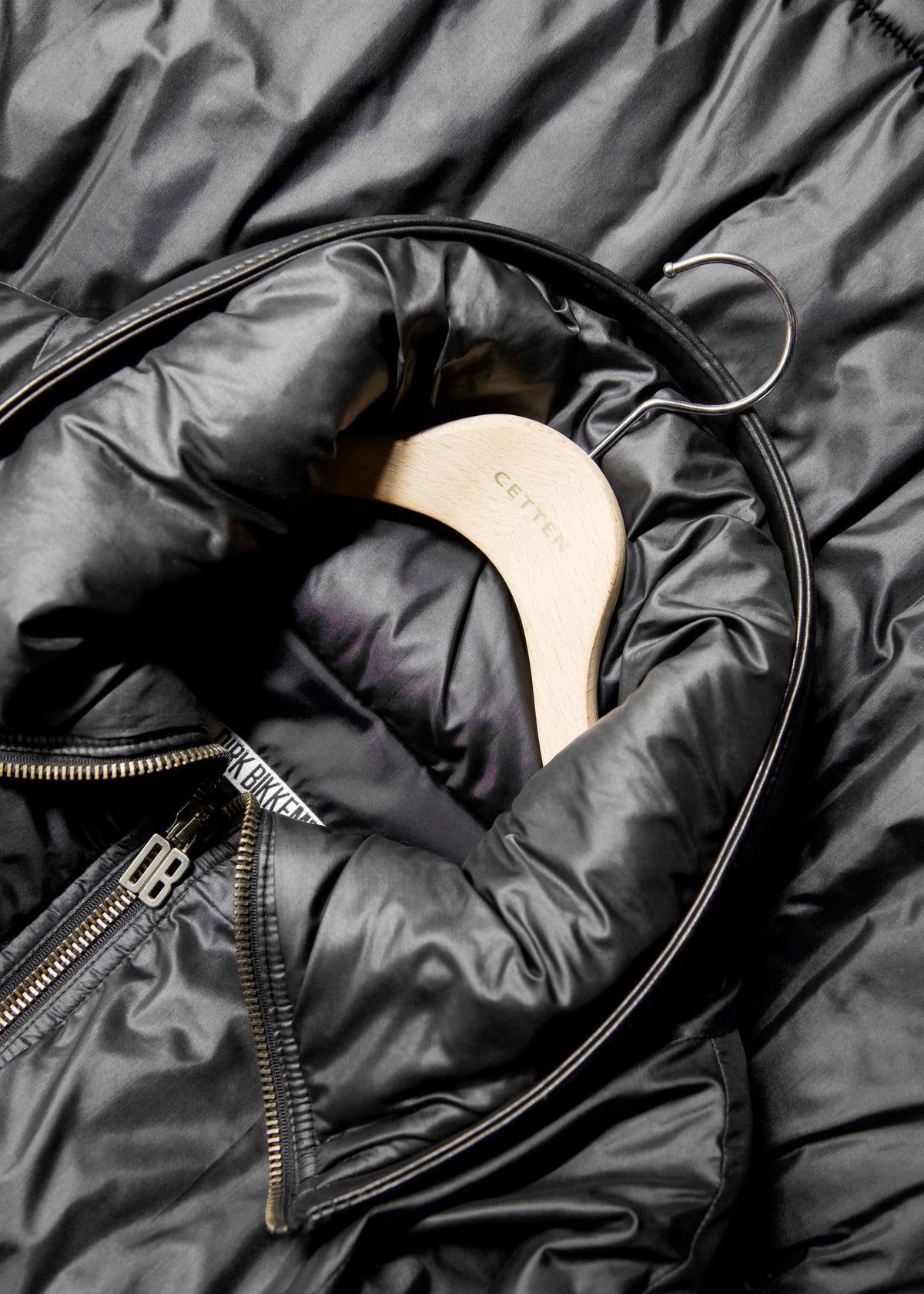 DIRK BIKKEMBERGS 99AW space collar zip up nylon jacket
