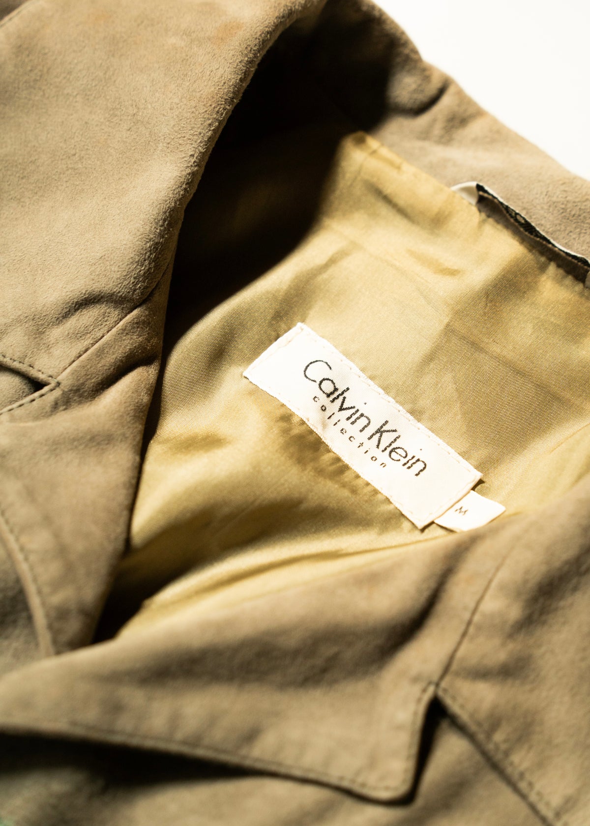 Calvin Klein Collection 98SS suede leather shirt jacket