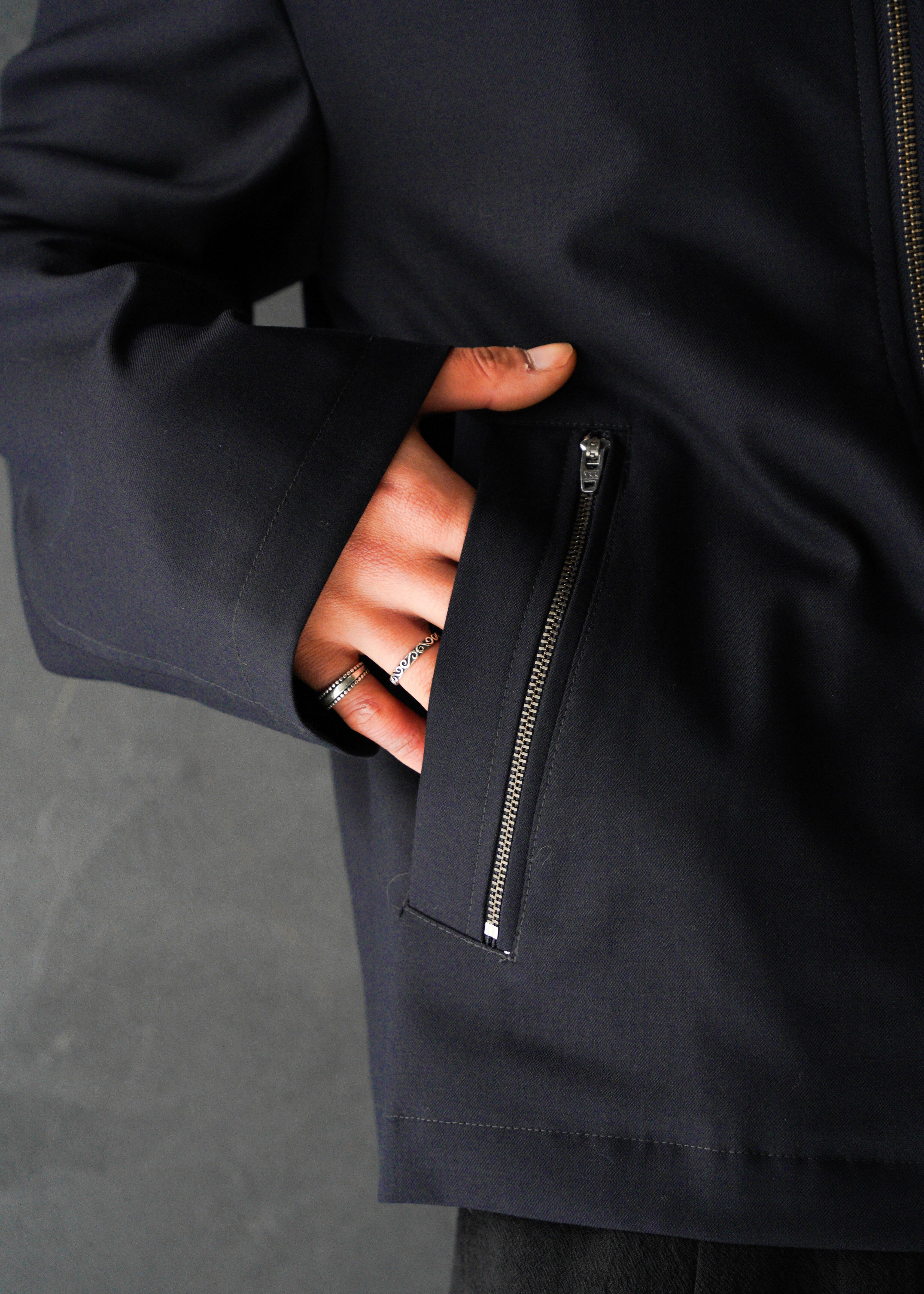 SHOOP 26SS EVERYDAY ZIPPER JACKET / Dark Navy