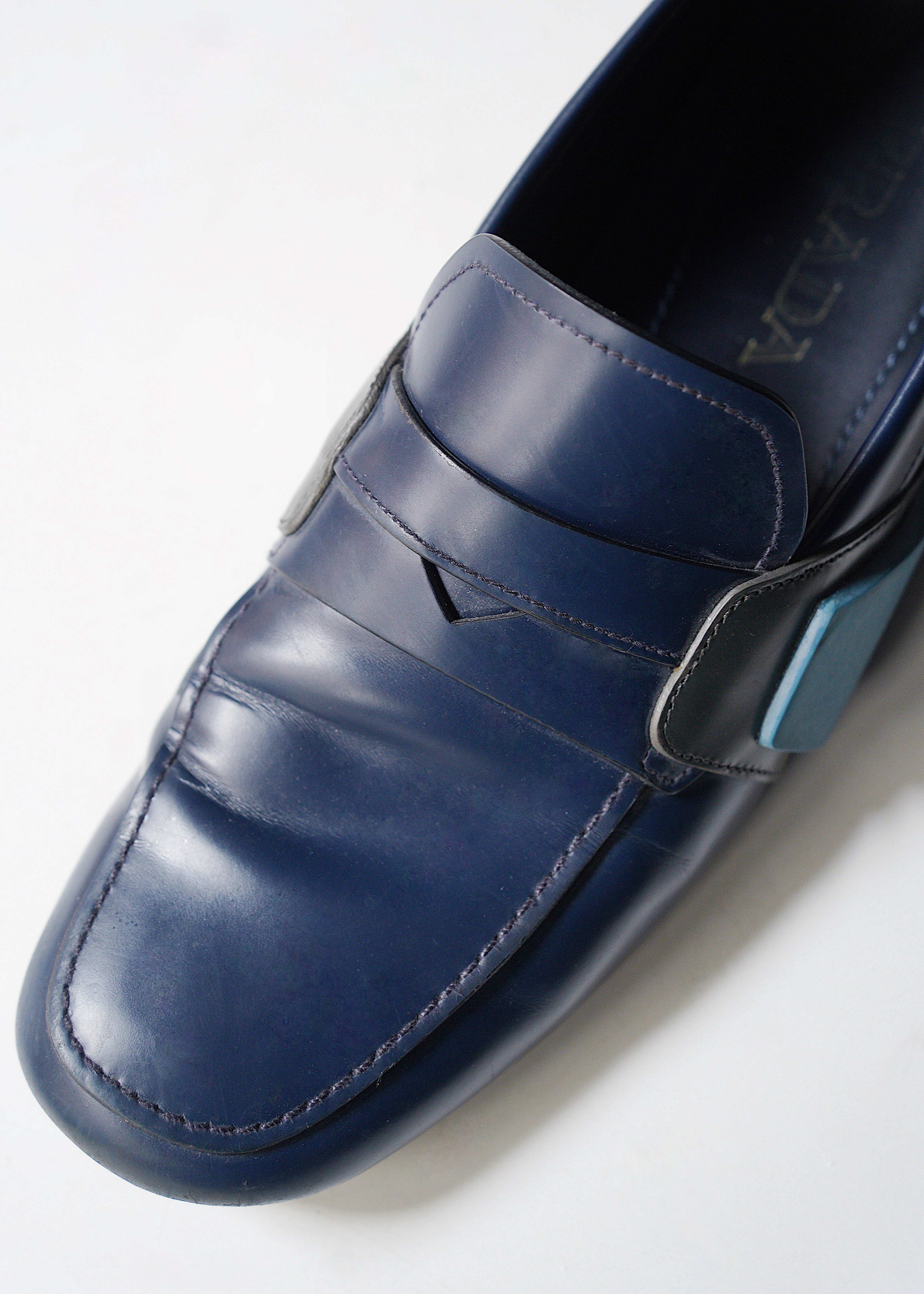 PRADA 15SS rubber coin loafer