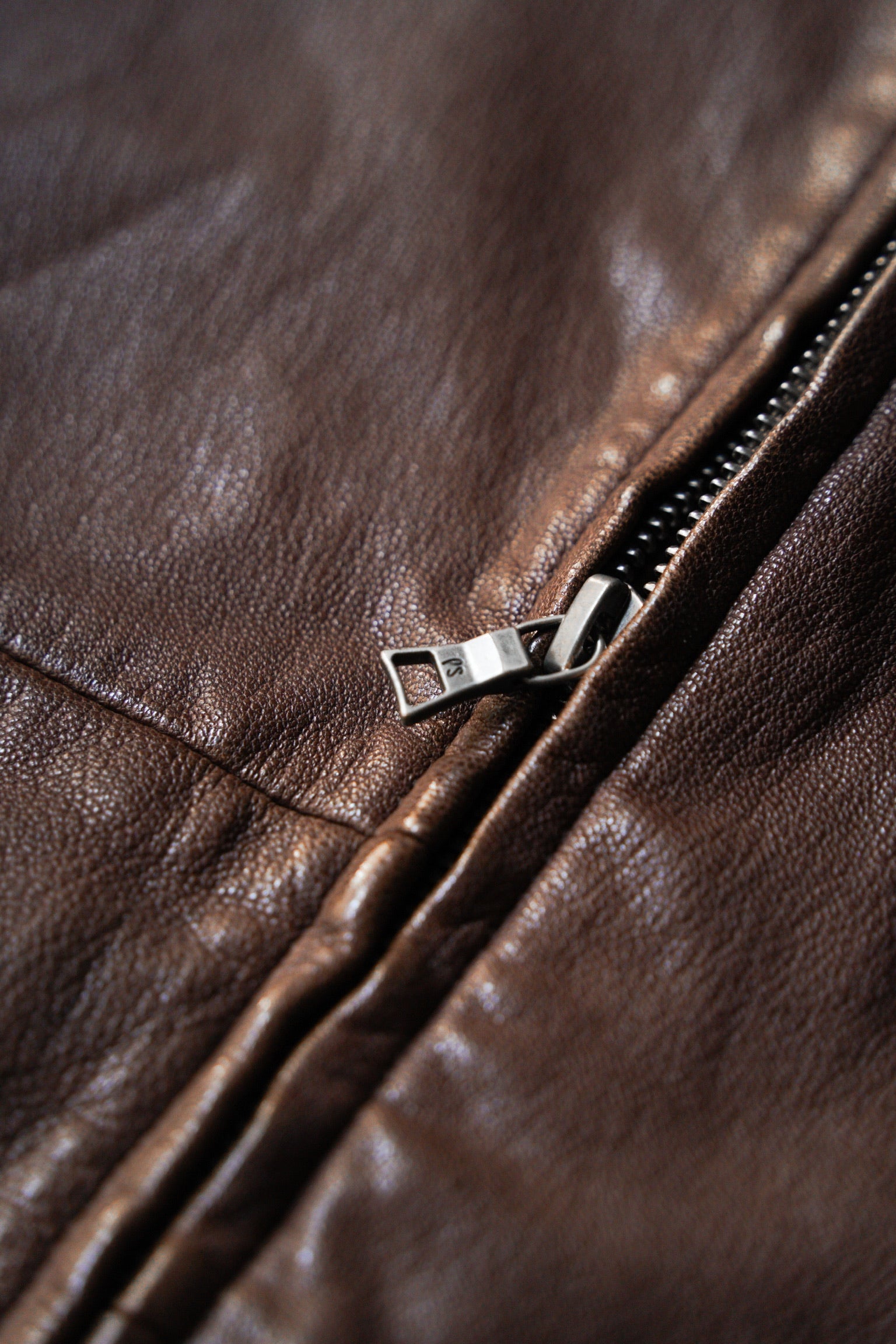 Paul Smith safari leather zip-up blouson