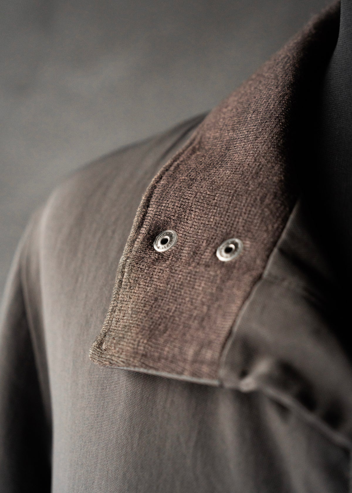 ARMANI COLLETIONI leather stand collar zip up coat