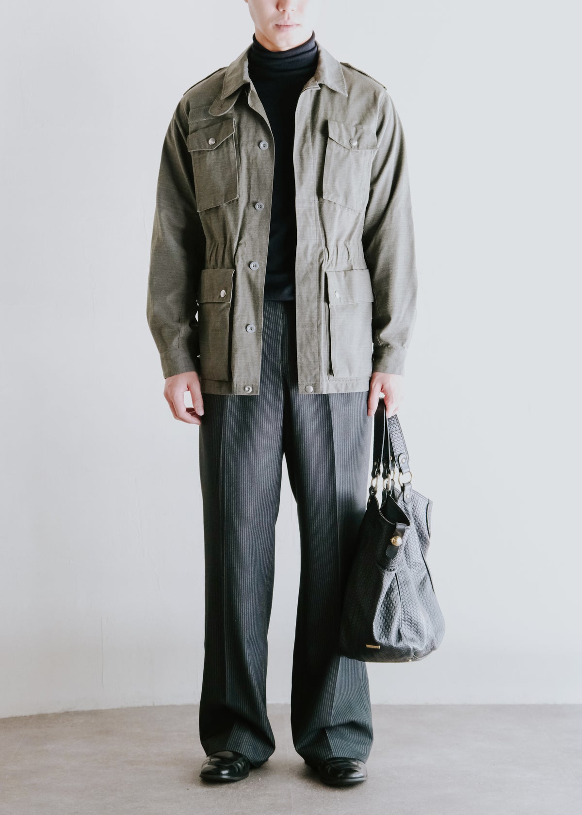 90's A.P.C. fly front safari jacket