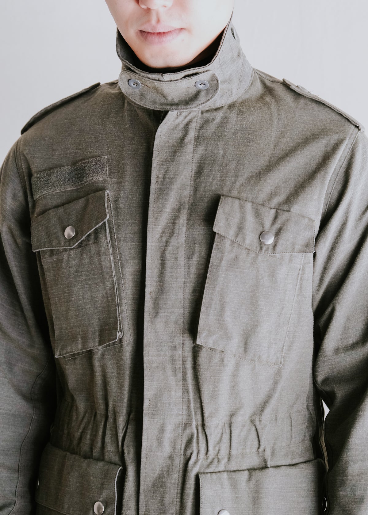 90's A.P.C. fly front safari jacket