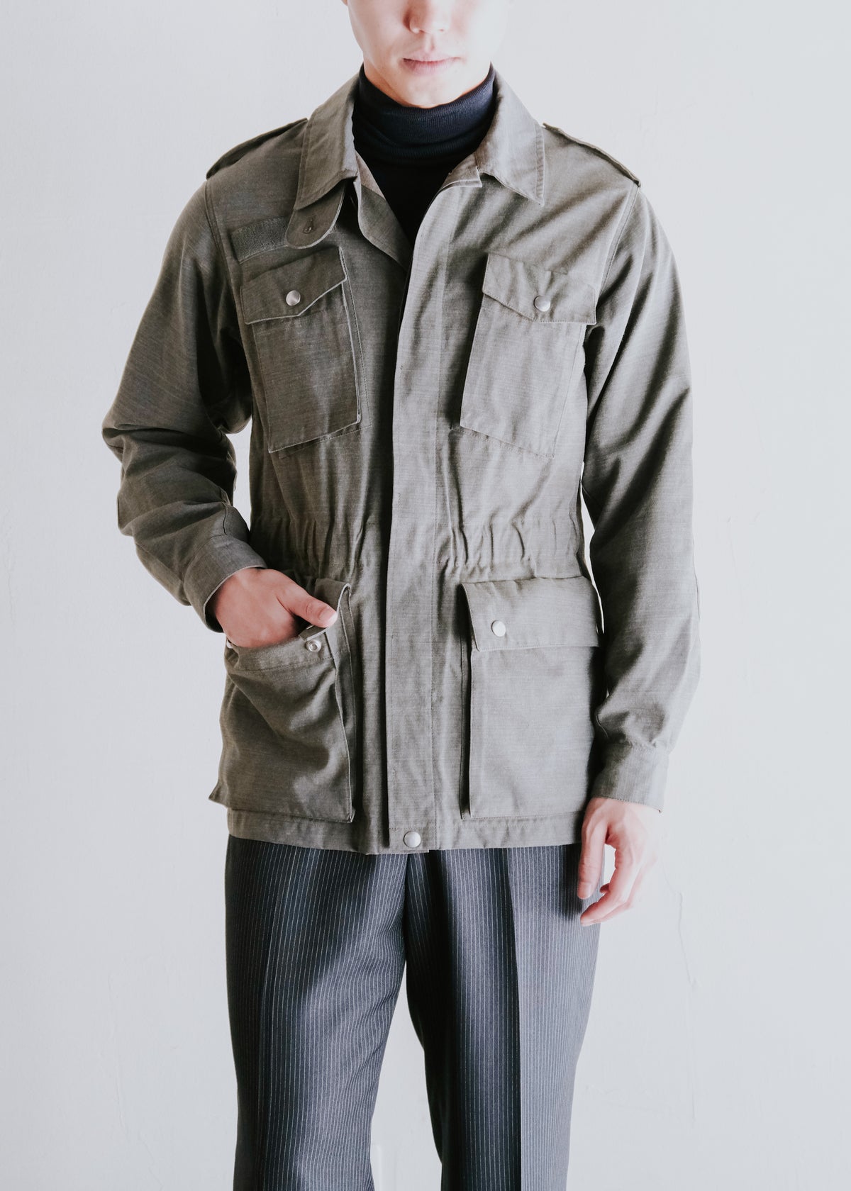 90's A.P.C. fly front safari jacket