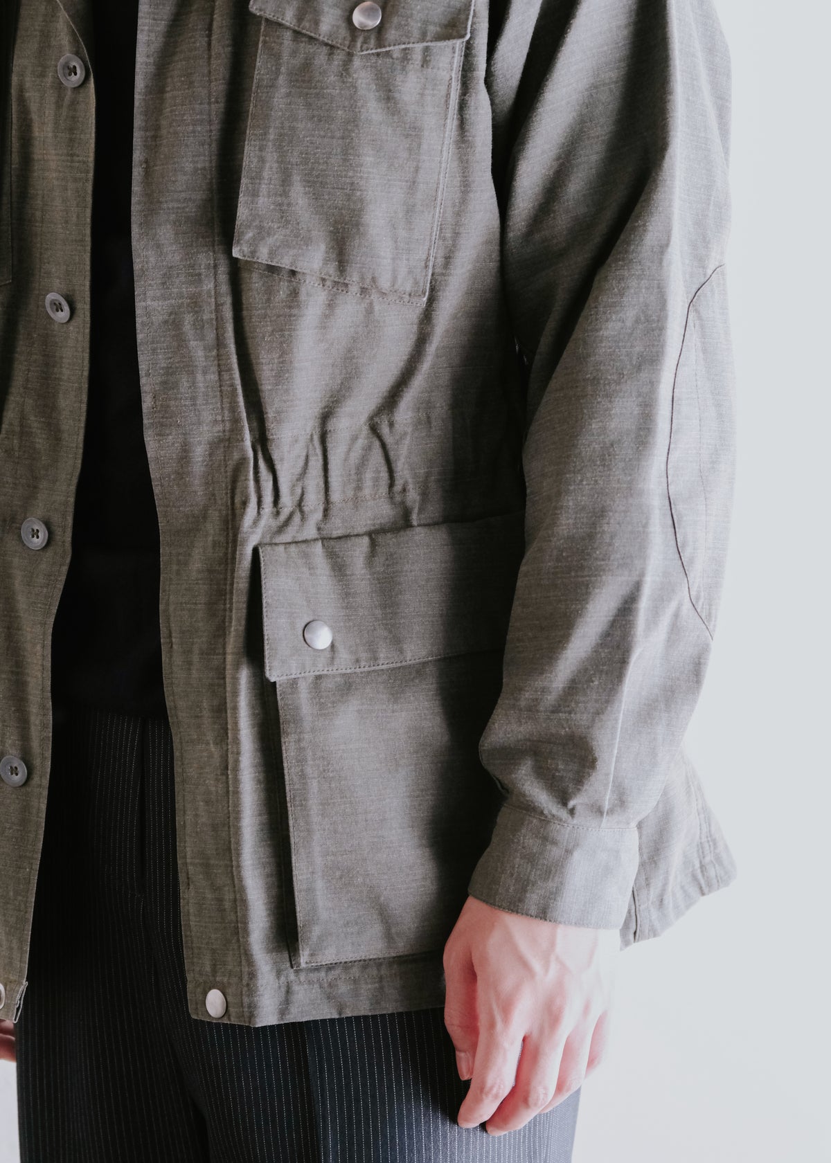 90's A.P.C. fly front safari jacket