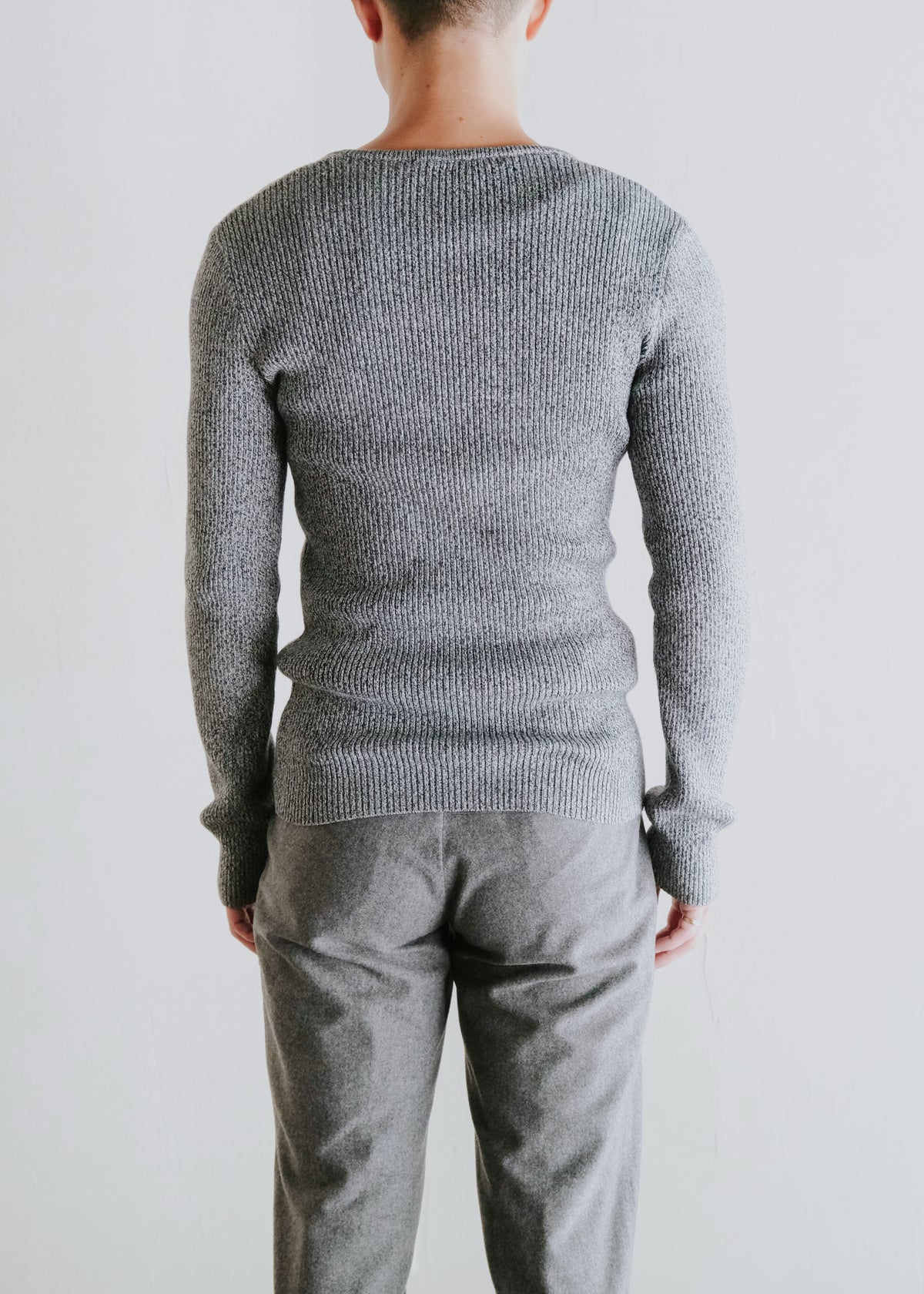 00's GUCCI wide crewneck knit