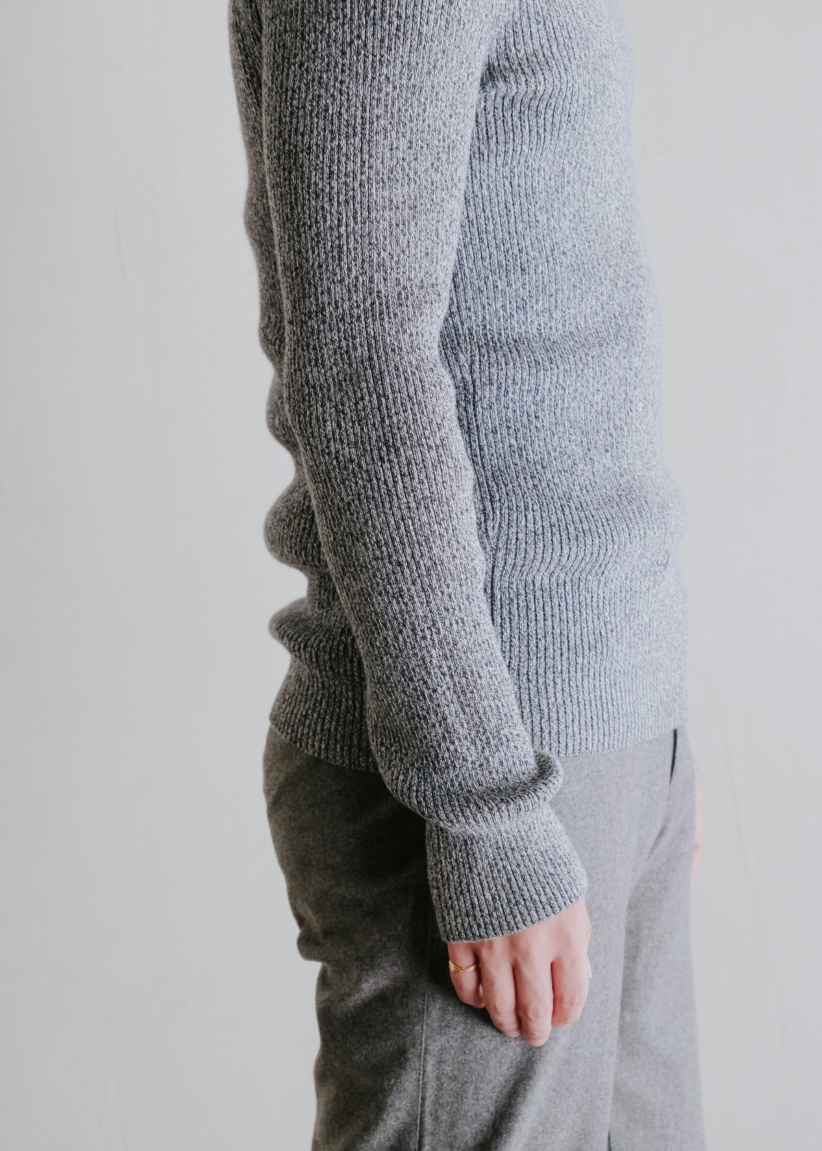 00's GUCCI wide crewneck knit