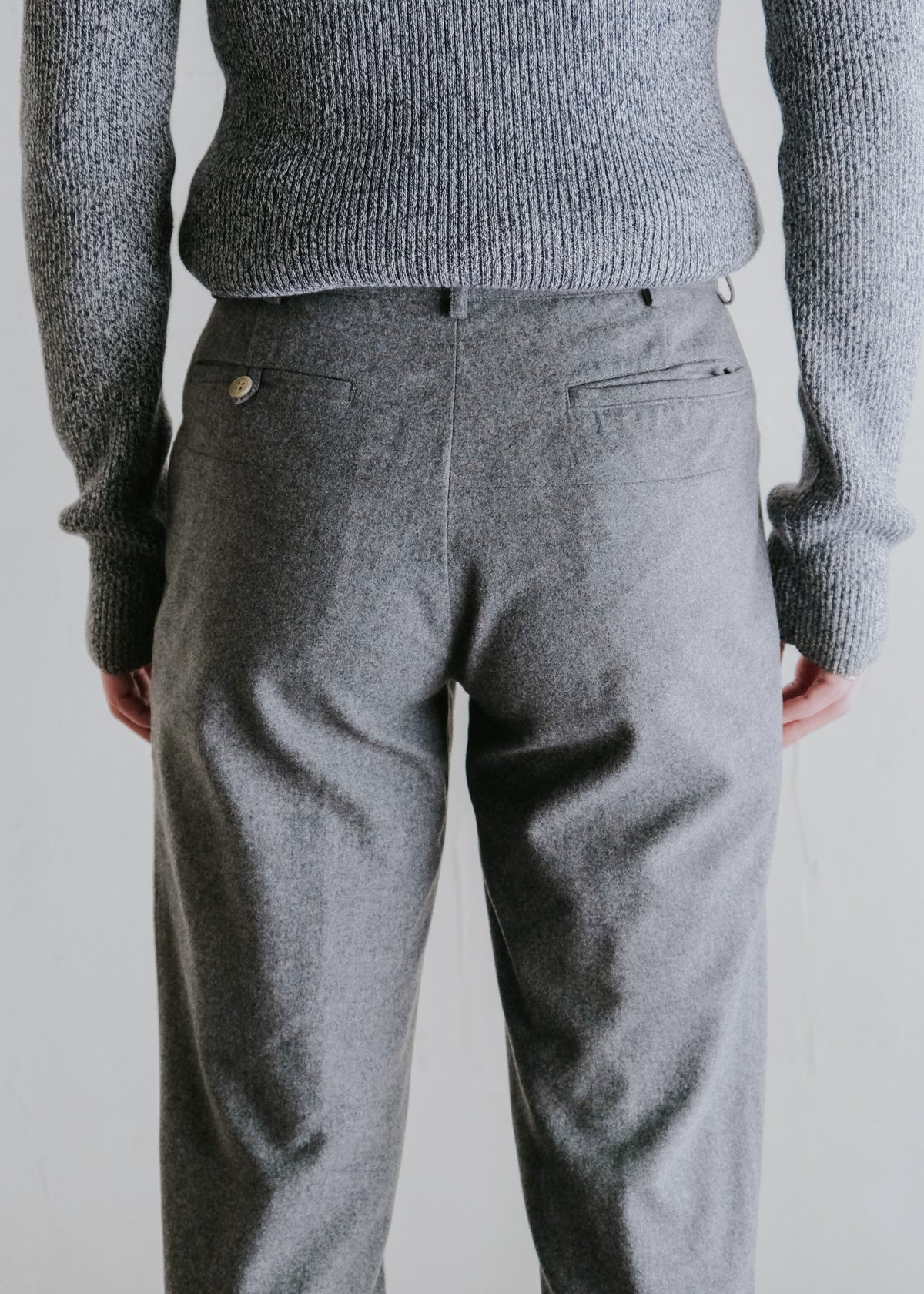 90's A.P.C. center crease straight wool slacks