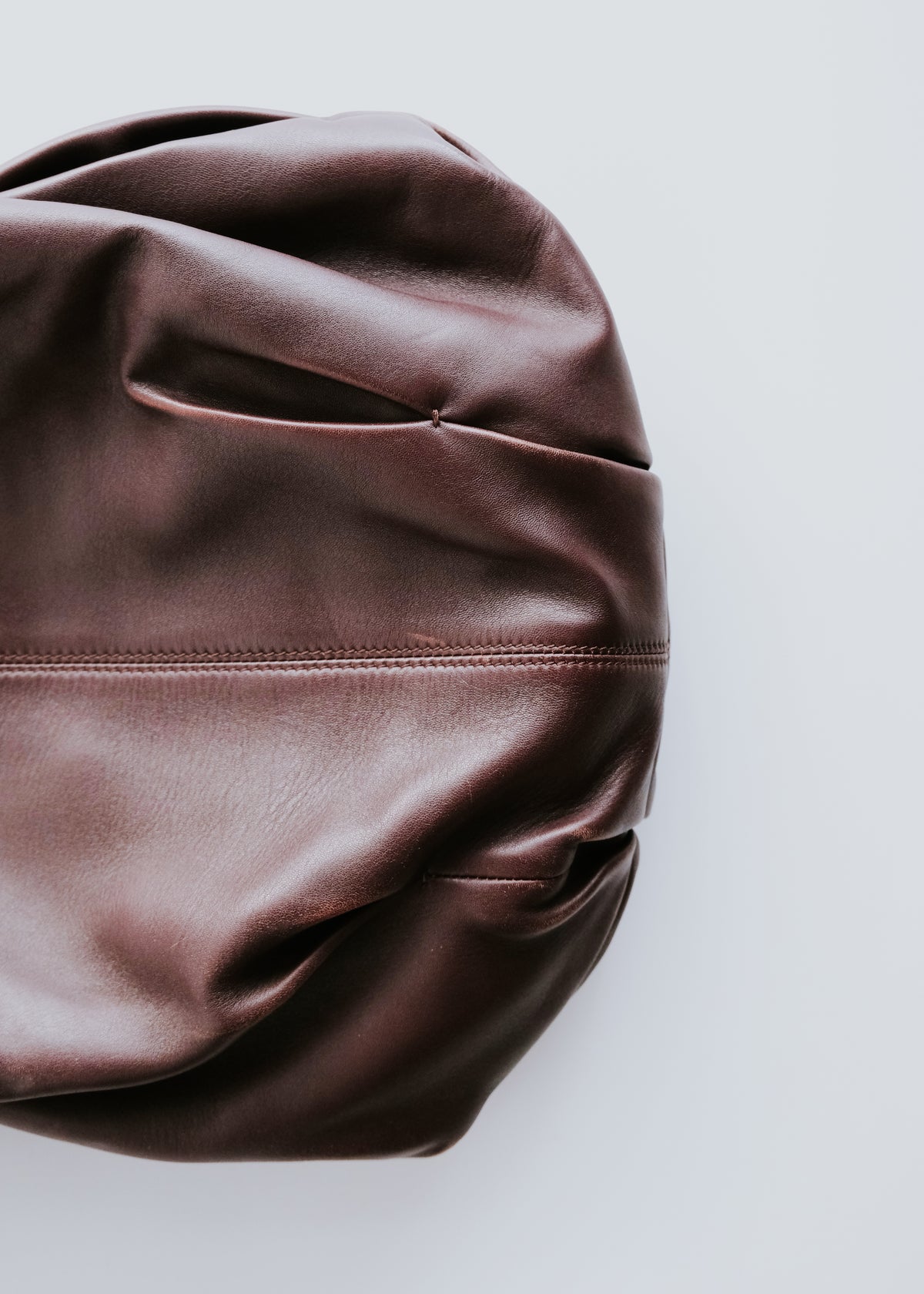 10's GIORGIO ARMANI gathered lamb leather hand bag