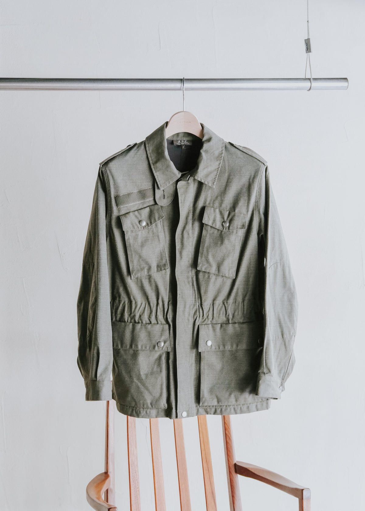 90's A.P.C. fly front safari jacket