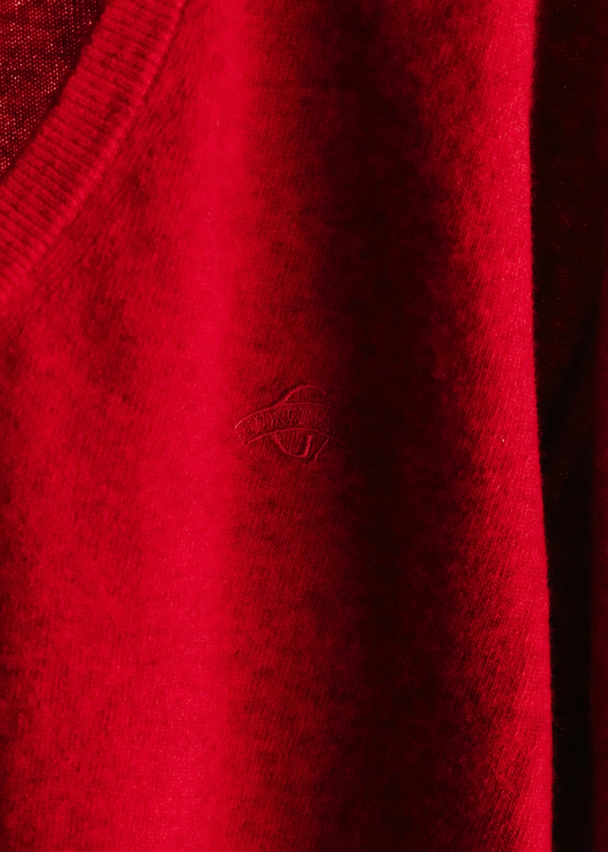 80-90's GIORGIO ARMANI pure new wool V neck knit
