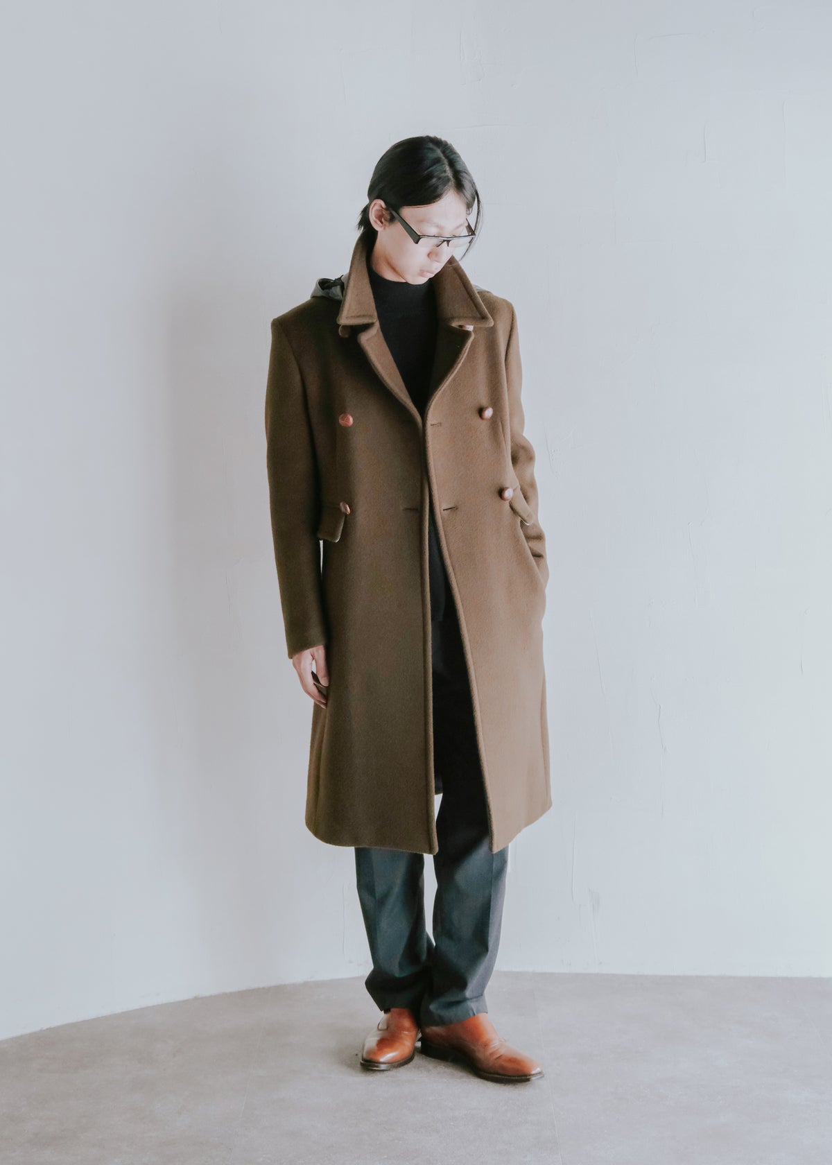 NAMACHEKO 26AW RAGNALL COAT / DARK OLIVE