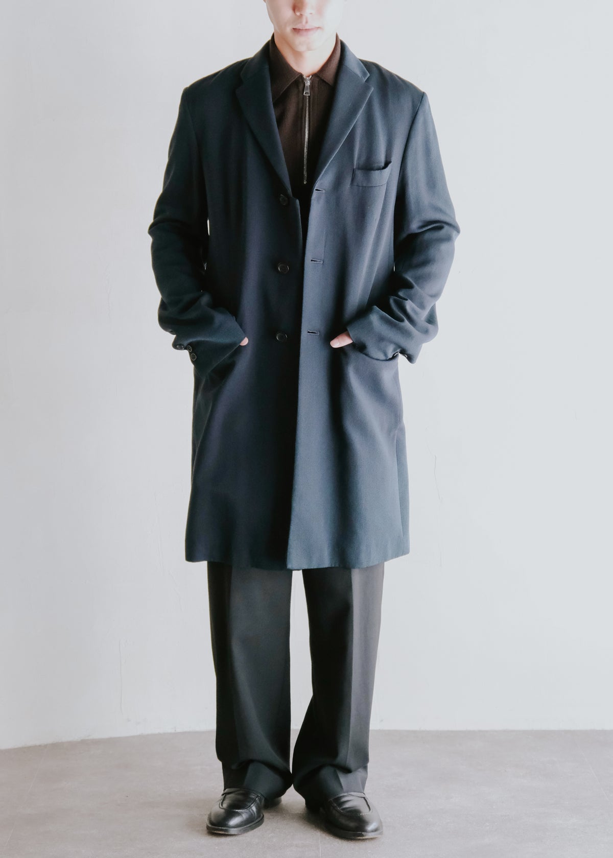 90-00's DRIES VAN NOTENblend 3B chesterfield coat