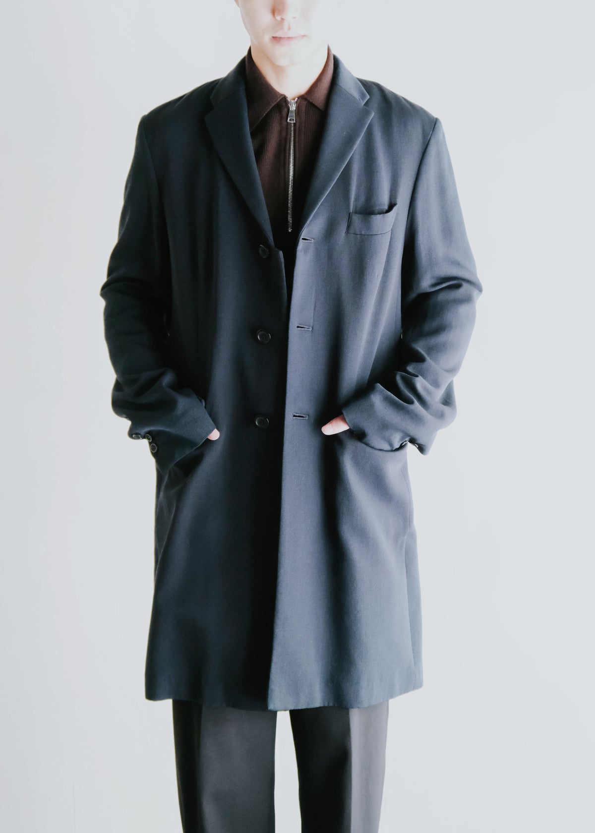 90-00's DRIES VAN NOTENblend 3B chesterfield coat