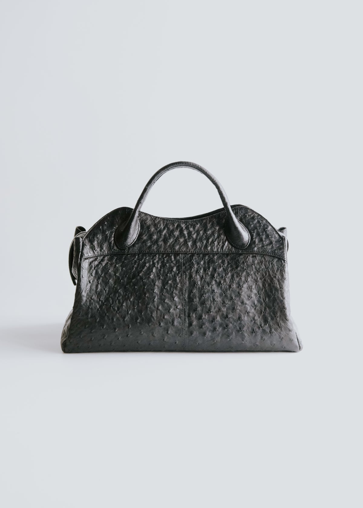 ostrich leather duffel bag