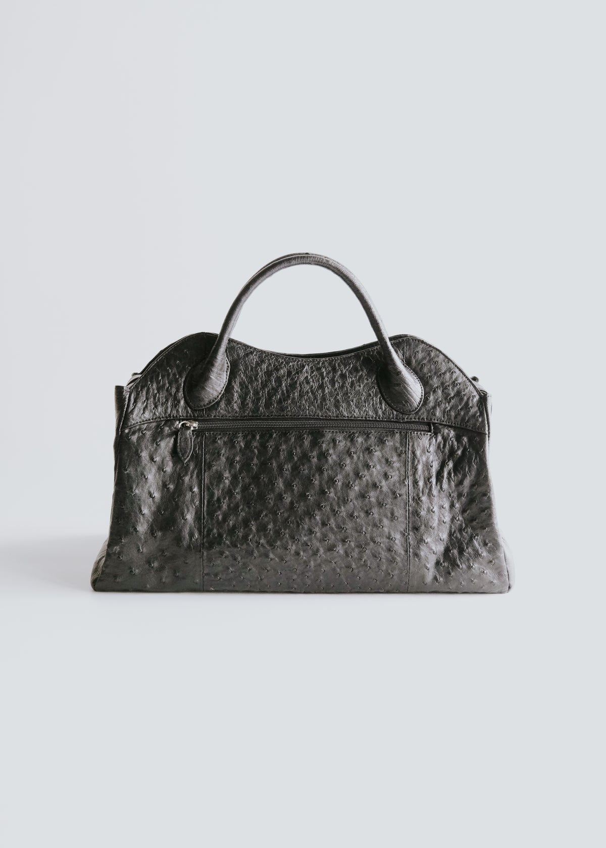 ostrich leather duffel bag