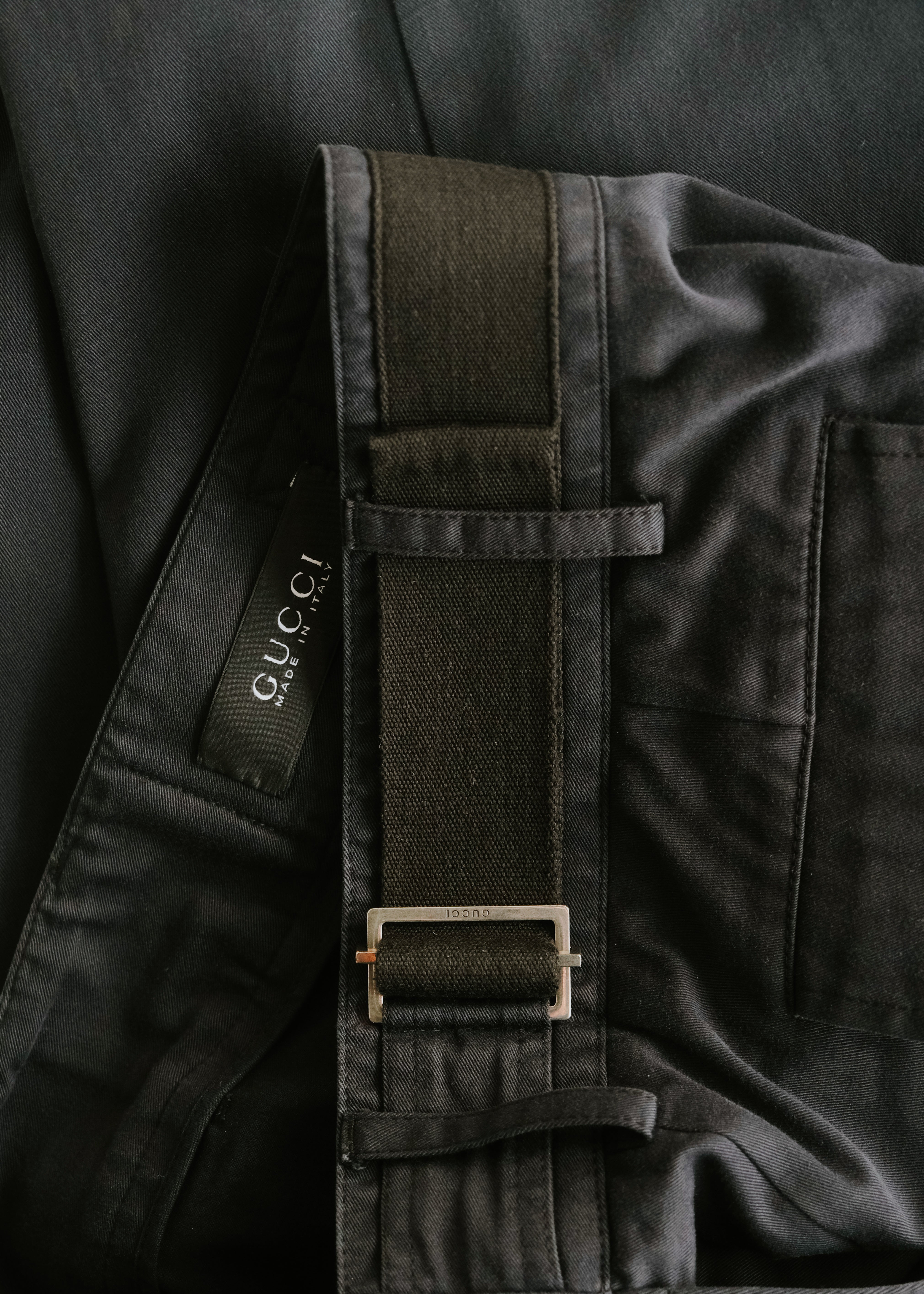 GUCCI 12SS by Frida Giannini center creased tapered cotton trousers