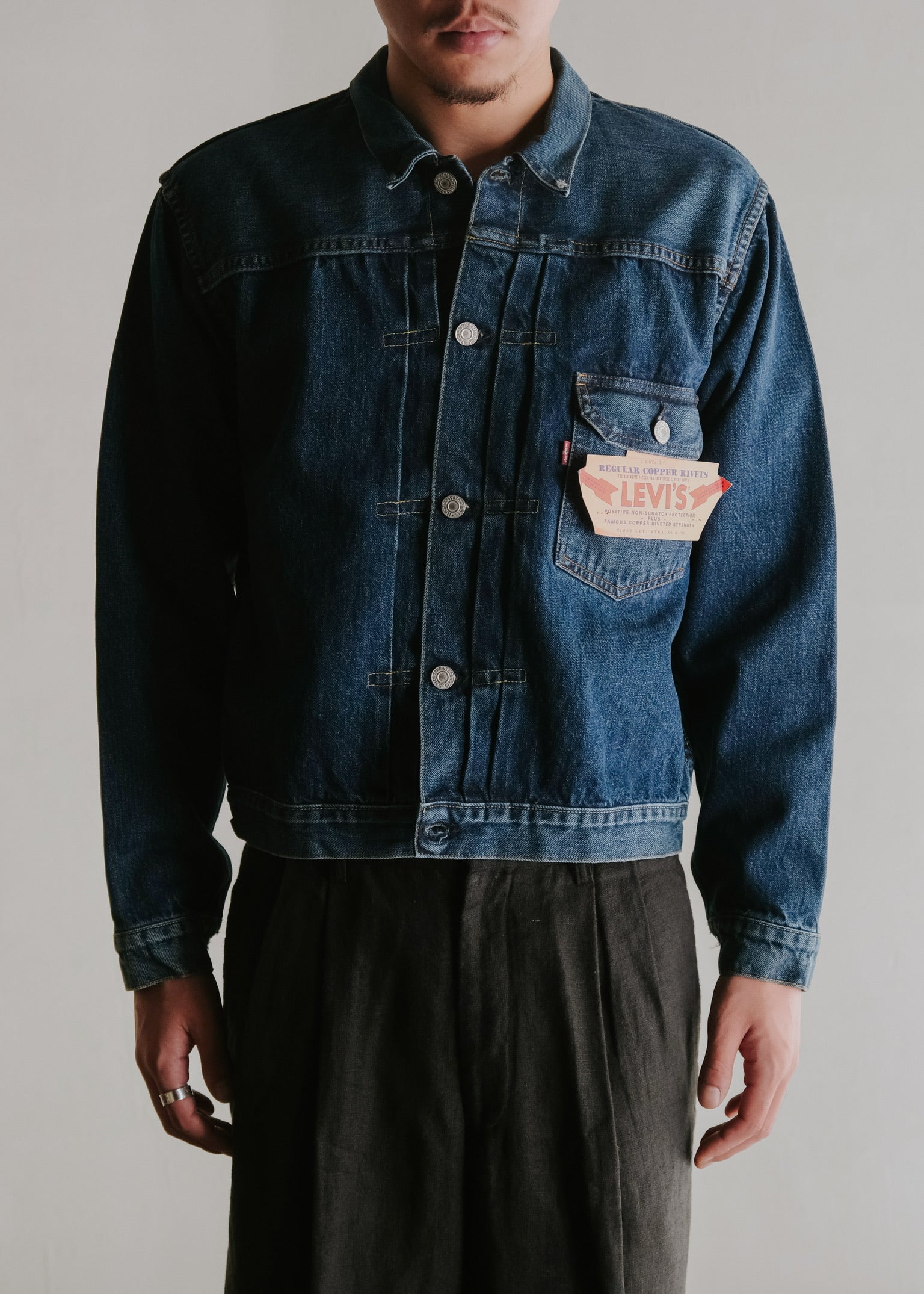 99's Levi's 506XX 1st type selvage denim jacket made in Valencia factory
