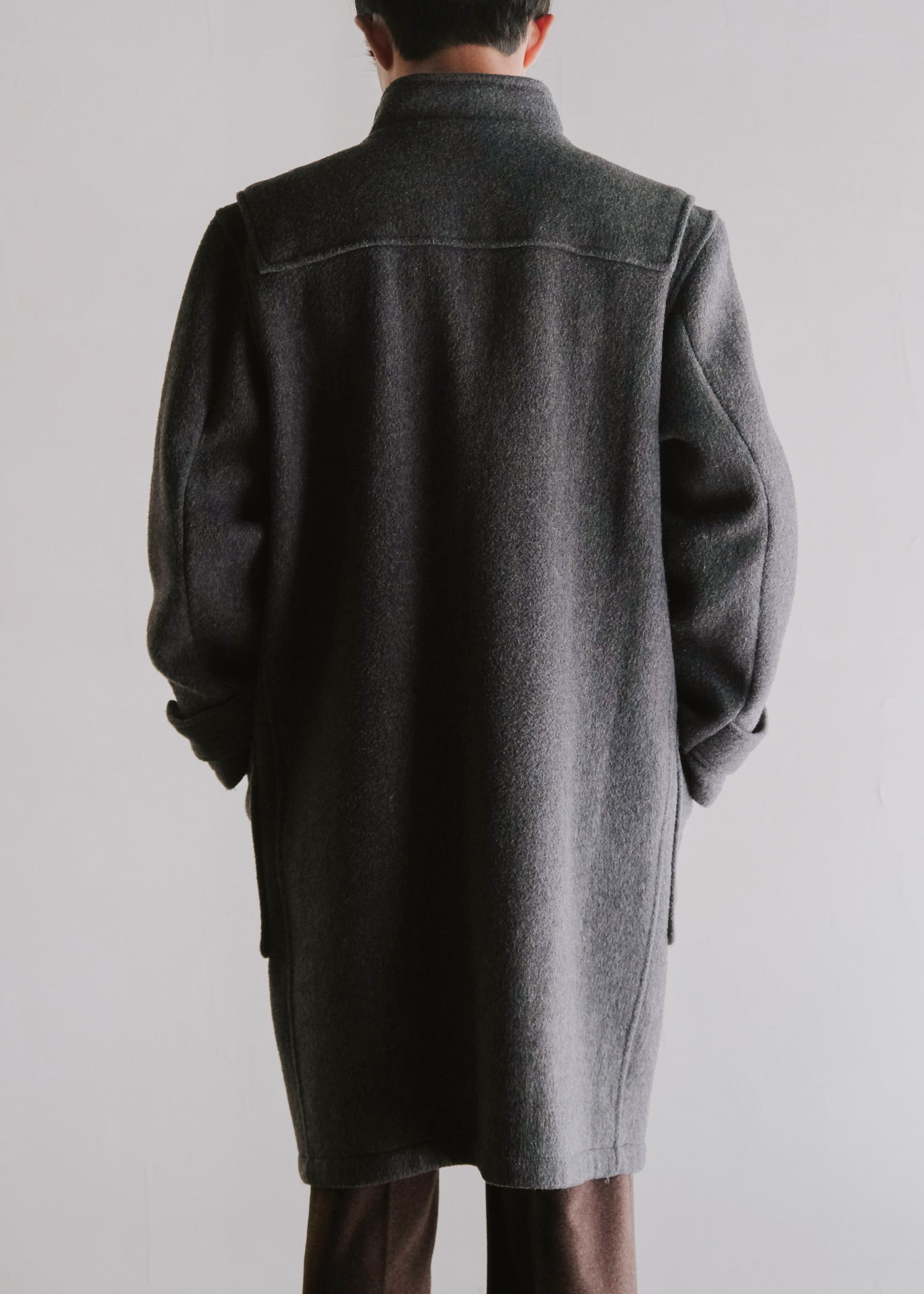 90's agnes b. homme hoodless duffle coat made in England