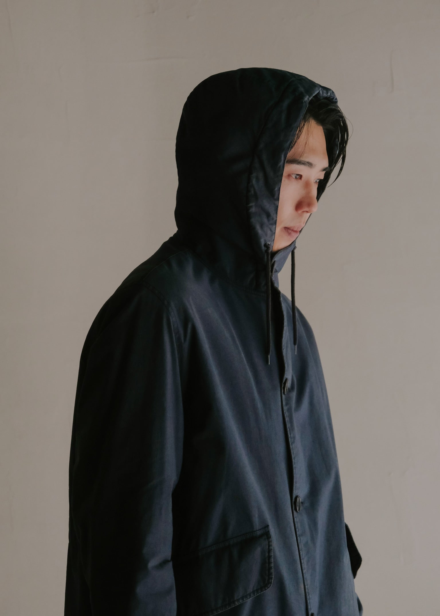 HELMUT LANG JEANS 1998 boa hooded mods coat