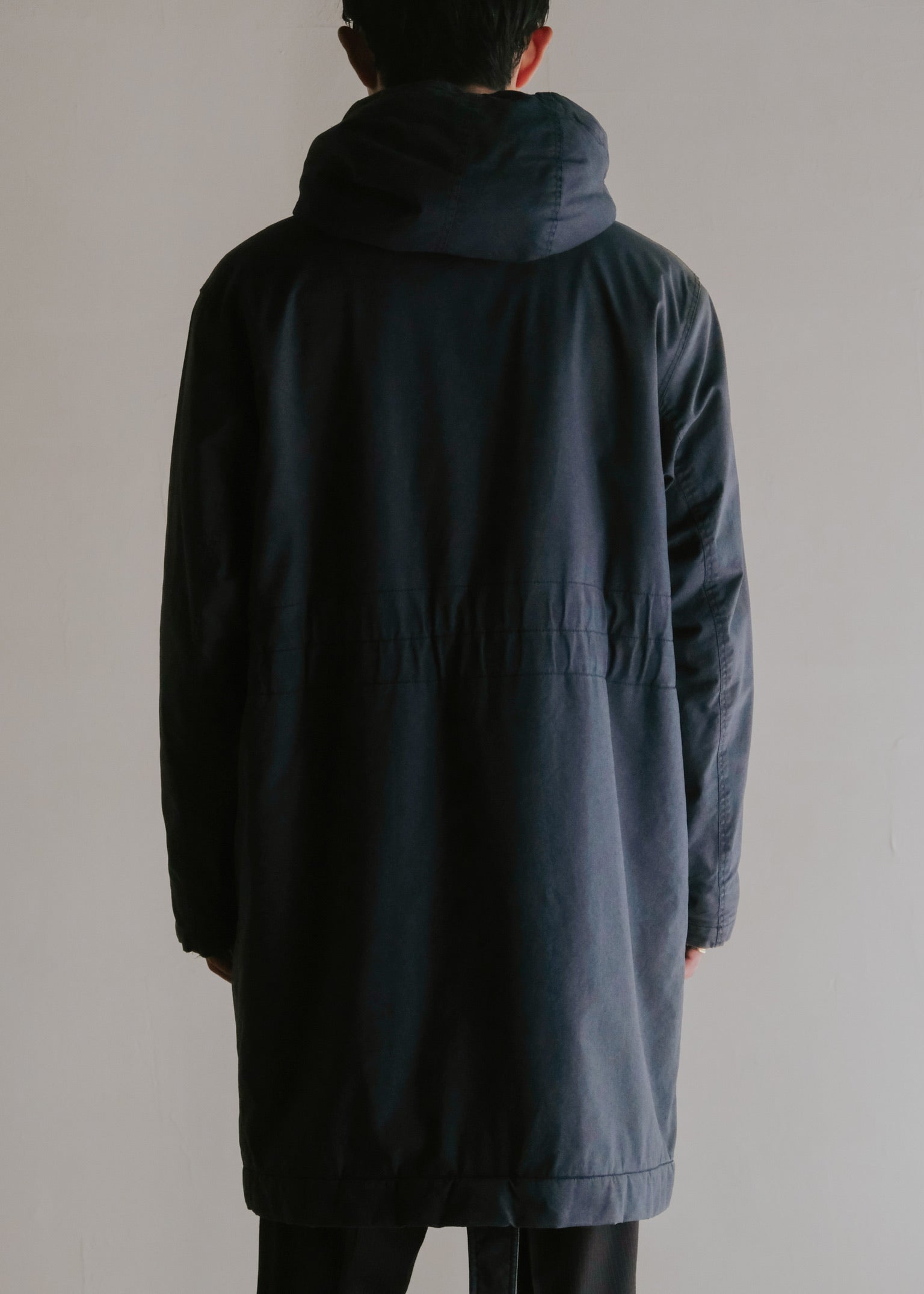 HELMUT LANG JEANS 1998 boa hooded mods coat