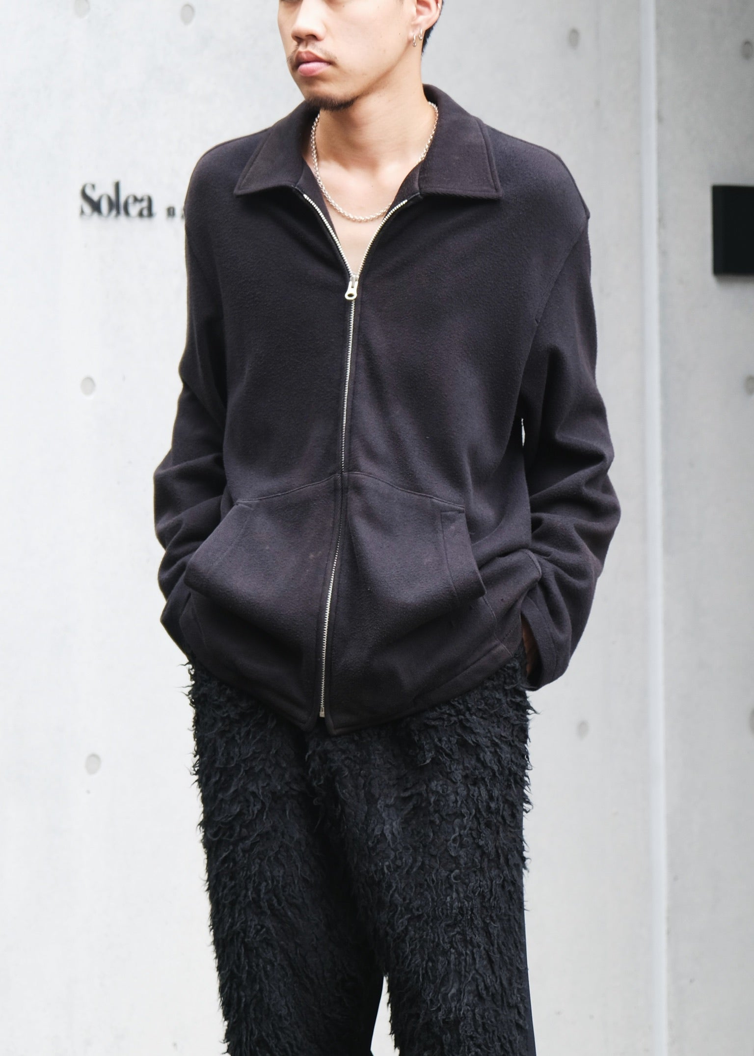 Y's for men 94SS cotton loose drizzler jacket