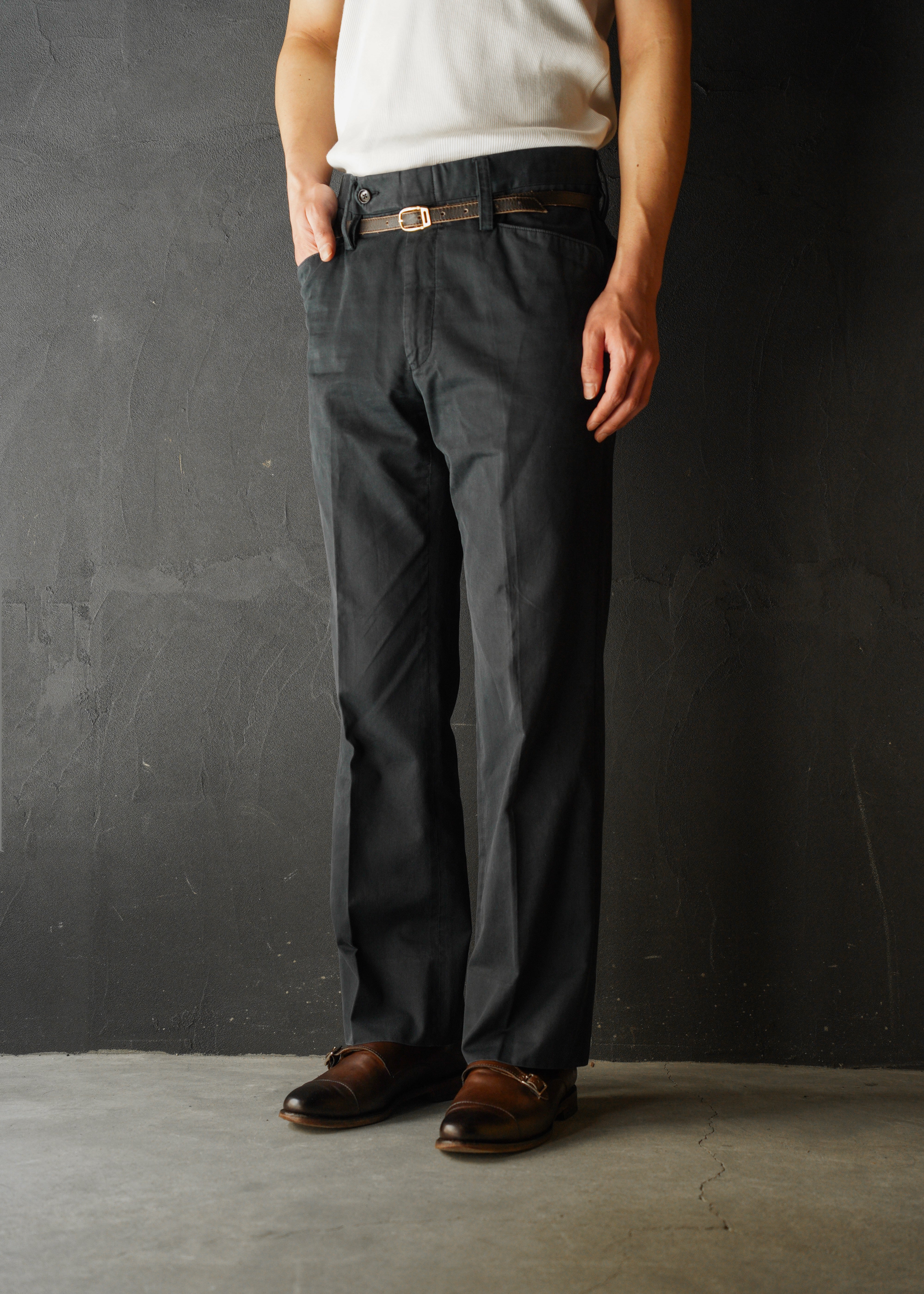 GUCCI by Tom Ford 2004SS tapered cotton trousers