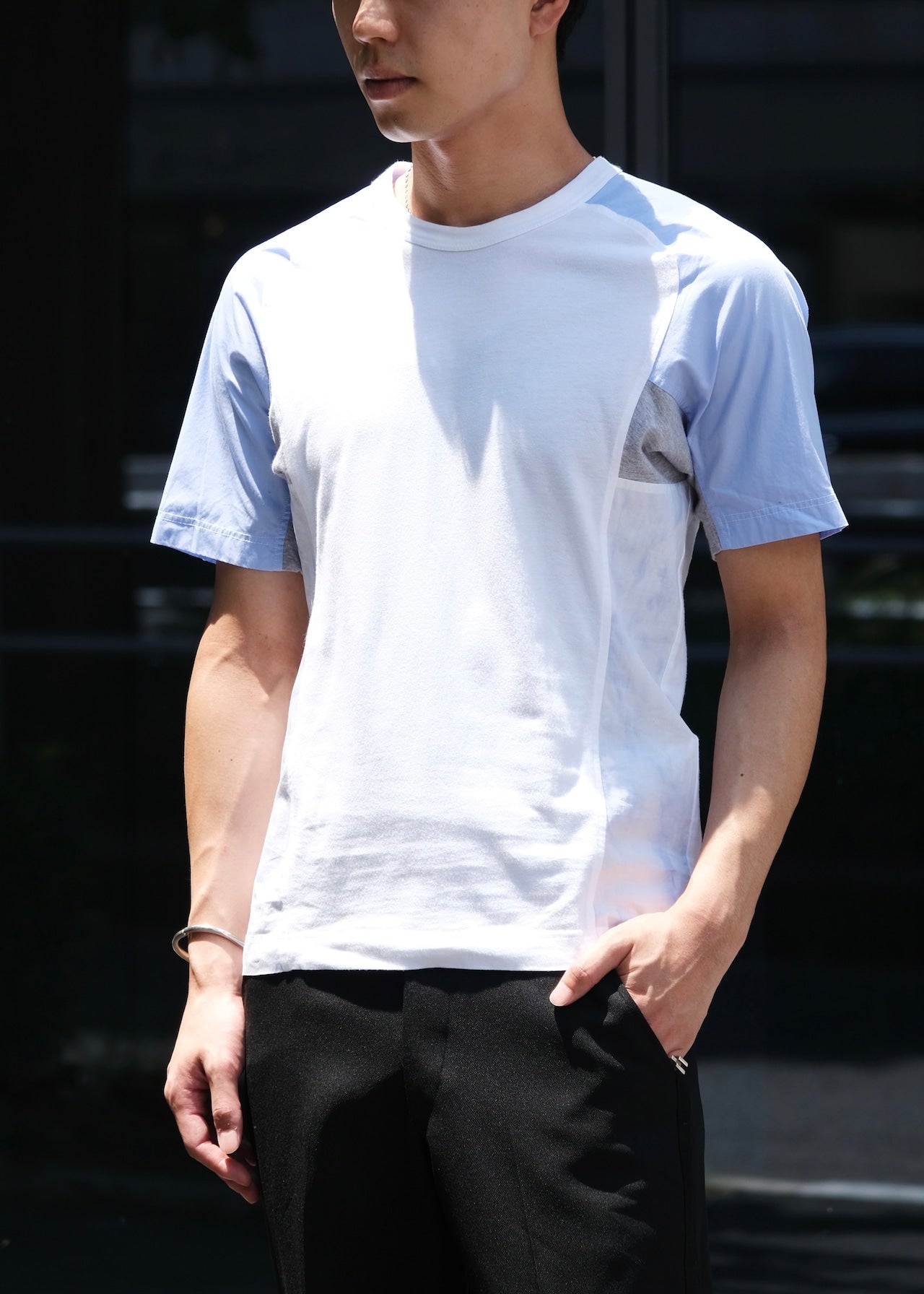 Comme des Garcons SHIRT 16SS cotton switching raglan t shirt
